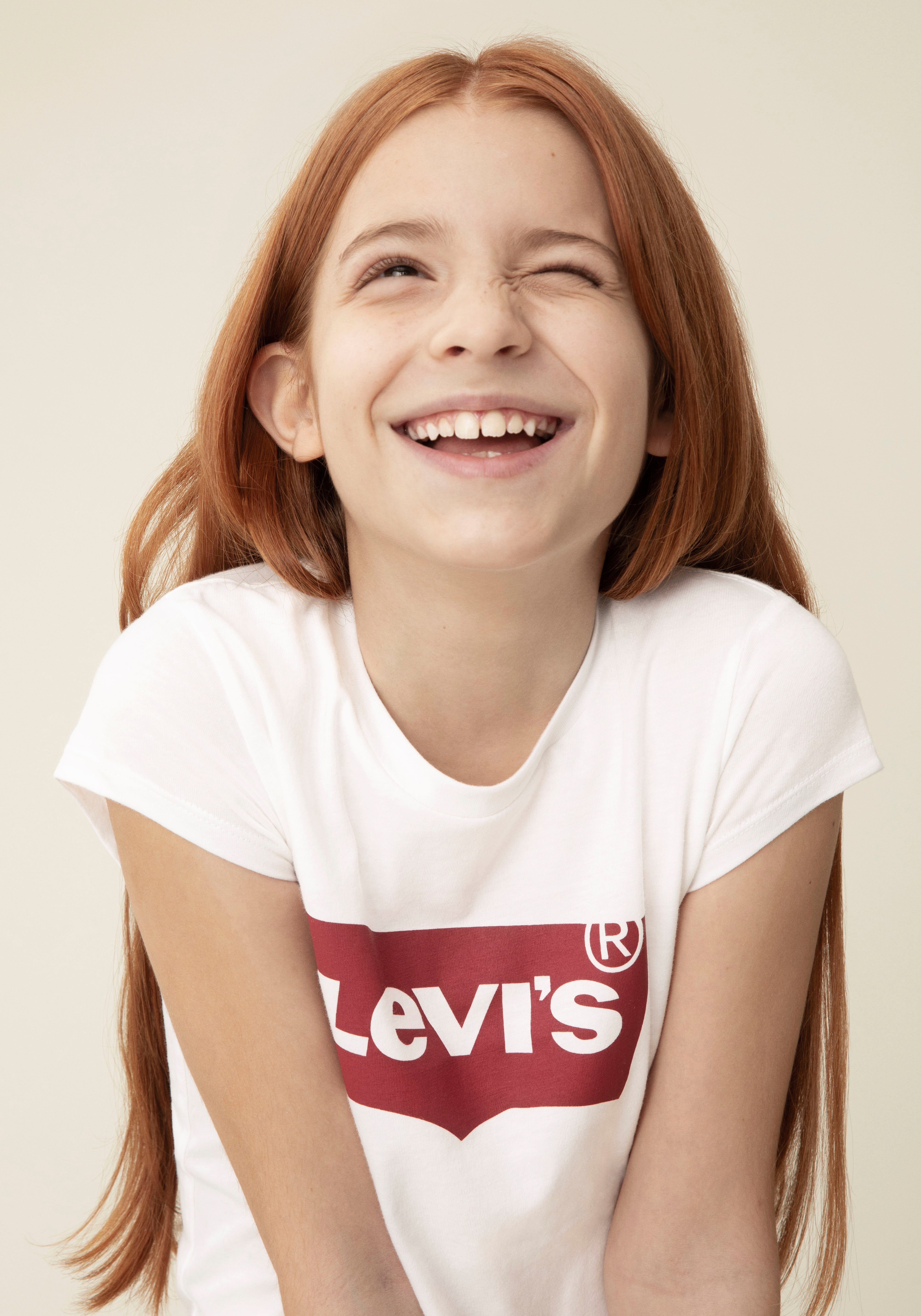 Levi's® Kids T-Shirt BATWING white/red for TEE GIRLS