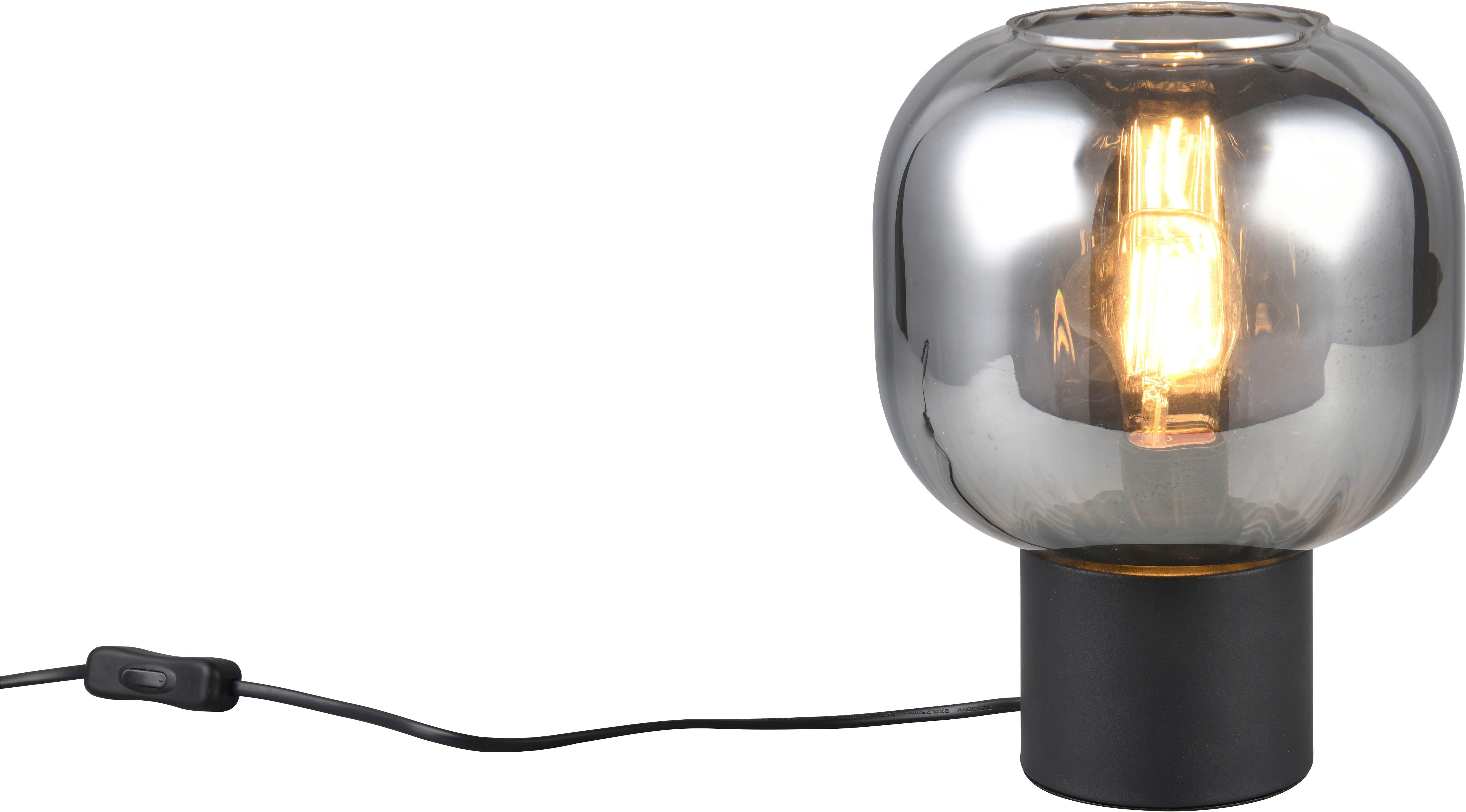 TRIO Leuchten Schreibtischlampe DIVA, E27 Tischleuchte mit Glasschirm Ø 20c günstig online kaufen