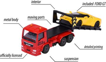 majORETTE Spielzeug-Abschlepper MAN Abschleppwagen Tow Truck mit Ford GT gelb 212053154Q05