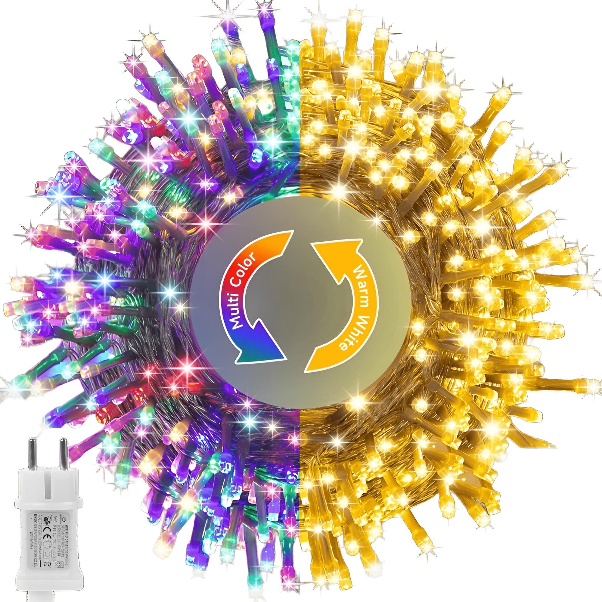Diyarts LED-Lichterkette, 300-flammig, 30m Länge, 11 günstig online kaufen