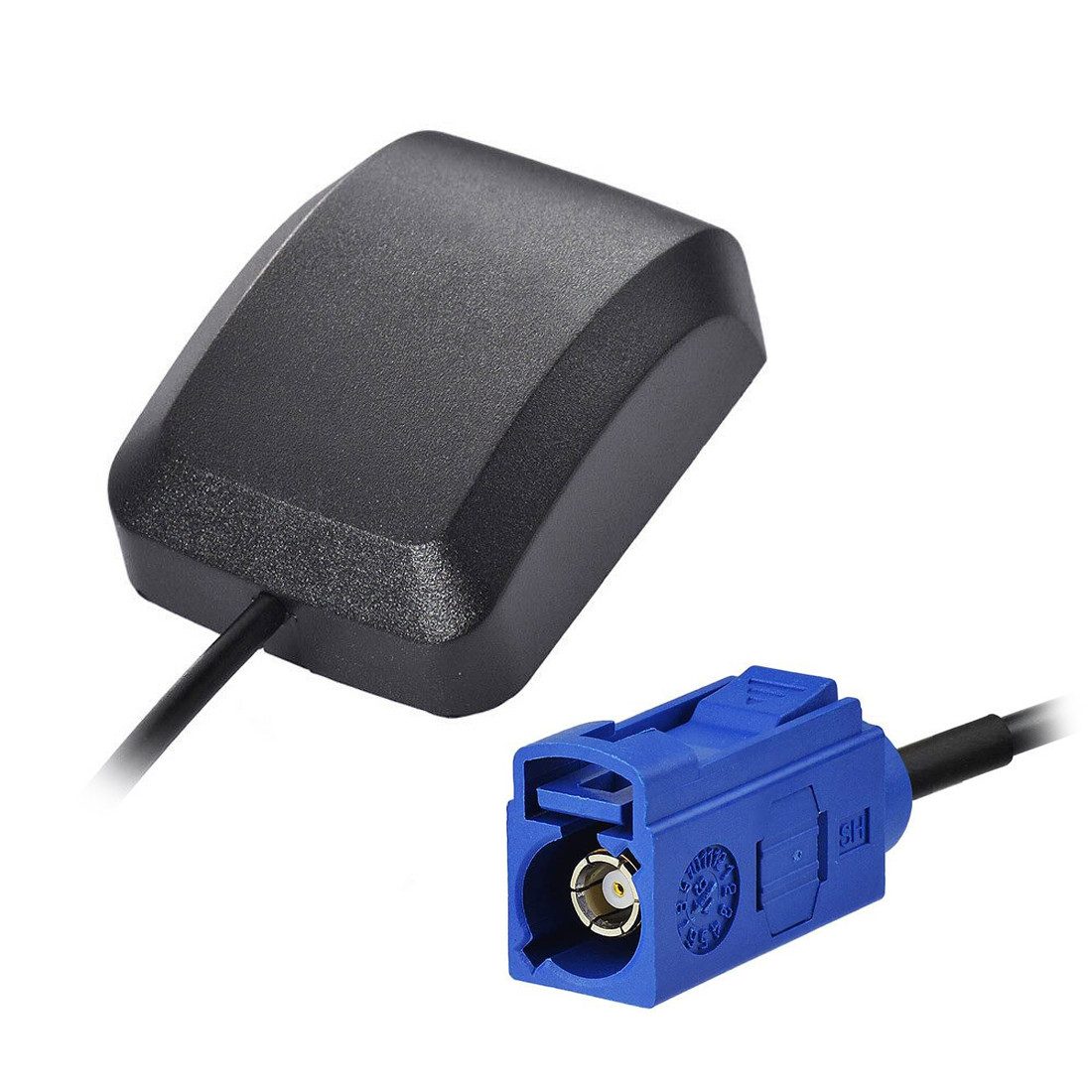 Bolwins J01 BD + GPS Antenne KFZ Auto Fakra Navi Kabel für VW RNS 300 310 500 Innenantenne (GPS+BD, für Fahrzeuginnenraum, Verstärkung: 28 dB), Aktive Kombiantenne mit starkem Magnetfuß