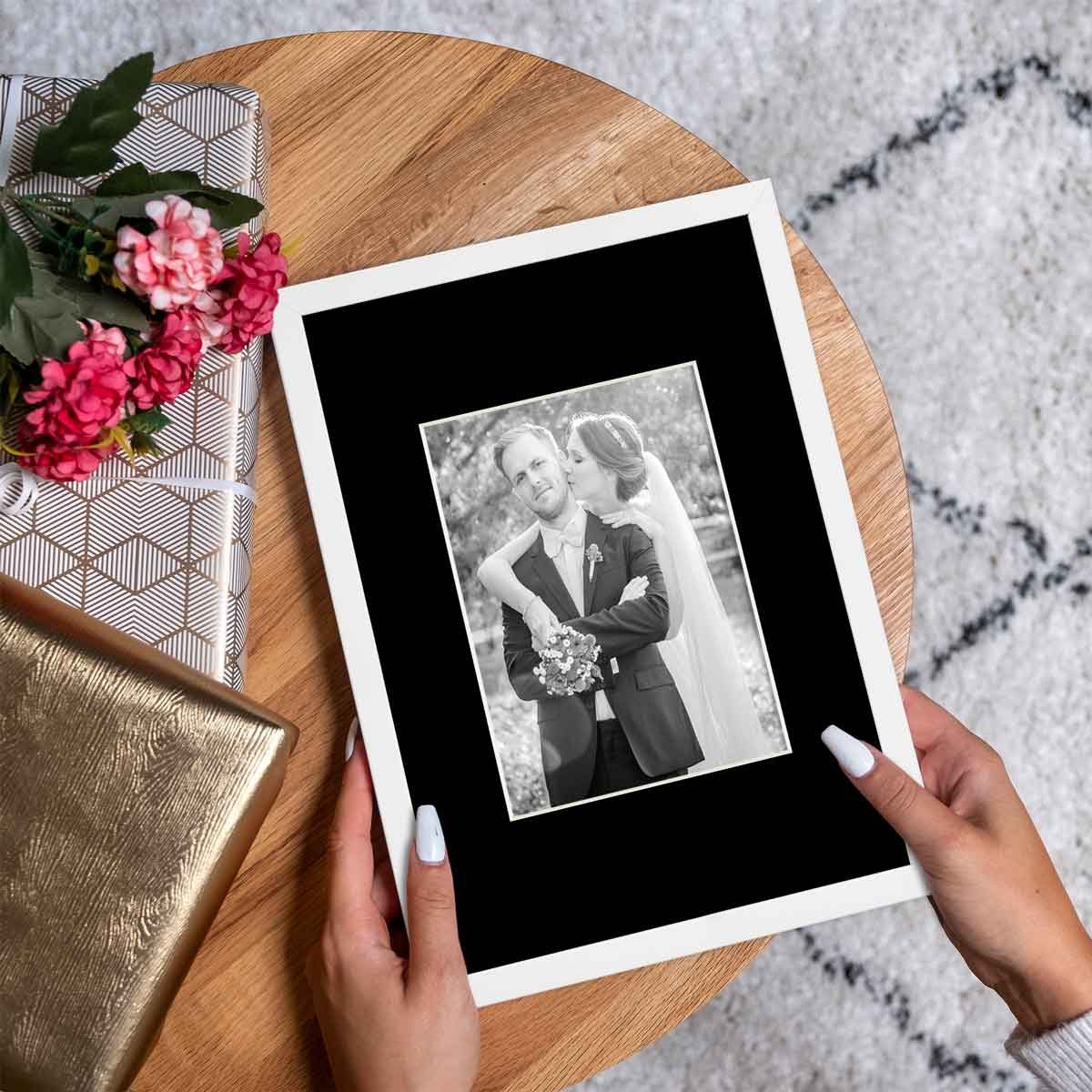 PHOTOLINI Bilderrahmen Passepartouts 10er Set - die Fotos und Bilder in den Fokus setzen, für 1 Bilder