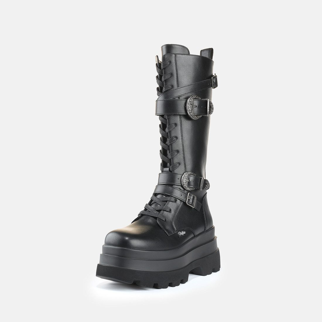 Buffalo JUPITER WEST LACE UP HIGH Schnürstiefel Plateaustiefel mit Memory Foam-Innensohle