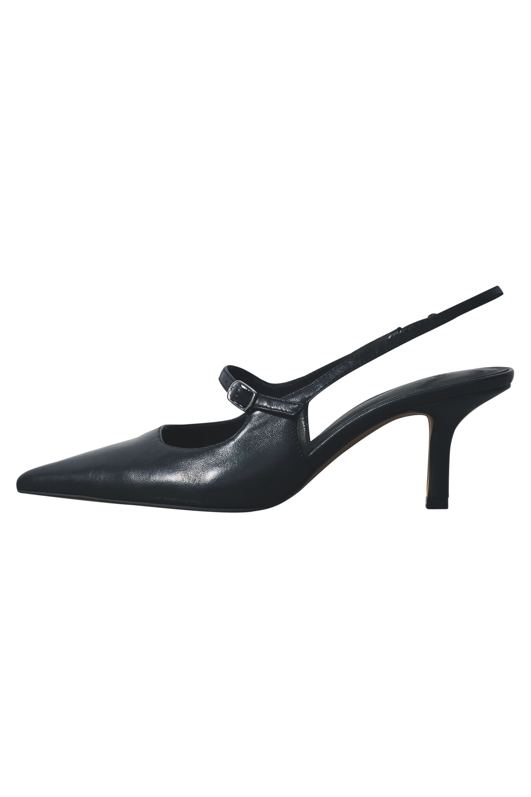 The Set Slingbacks aus Premium-Veloursleder Slingsandalette