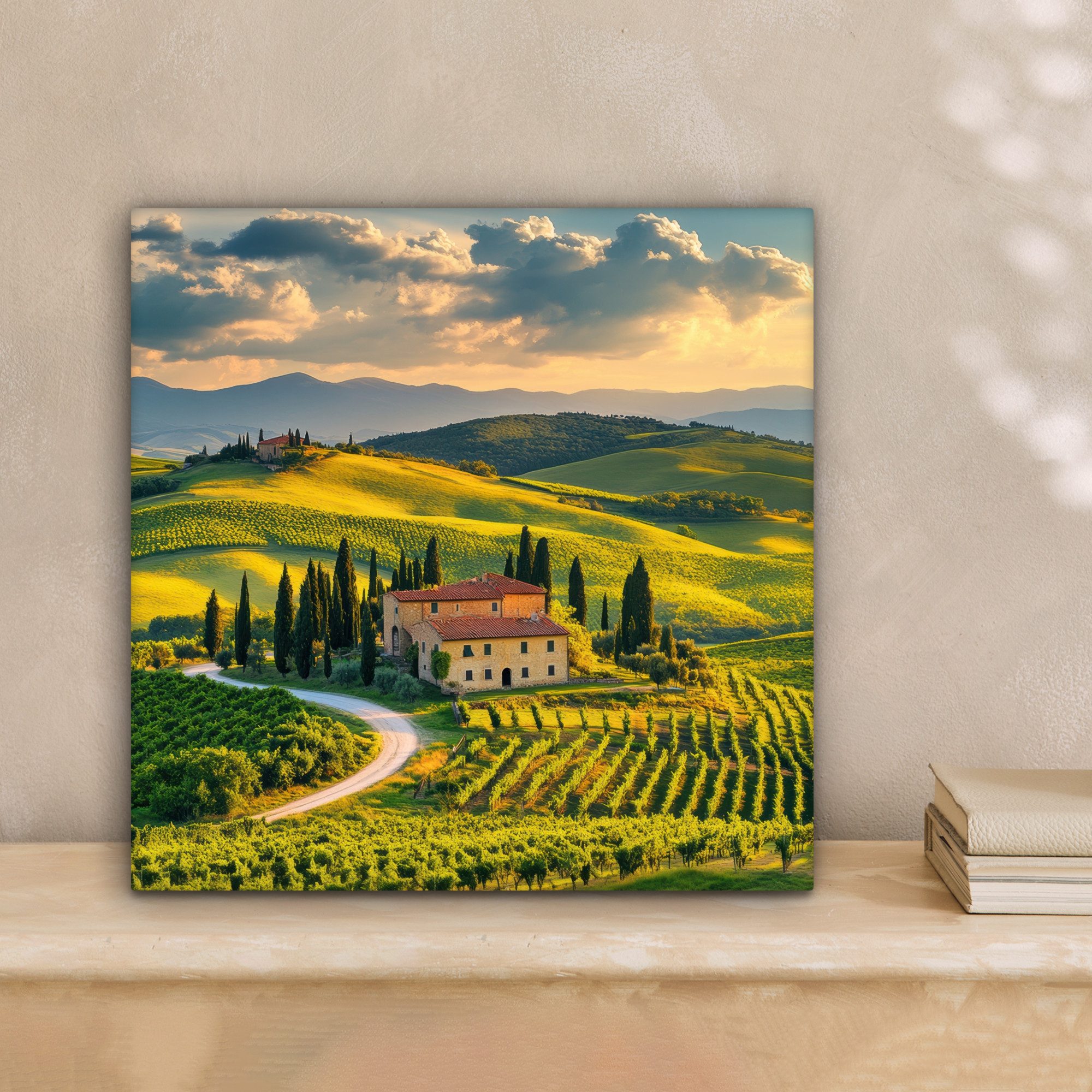 OneMillionCanvasses® Leinwandbild Toskana - Landschaft - Weinberge, Fotodru günstig online kaufen