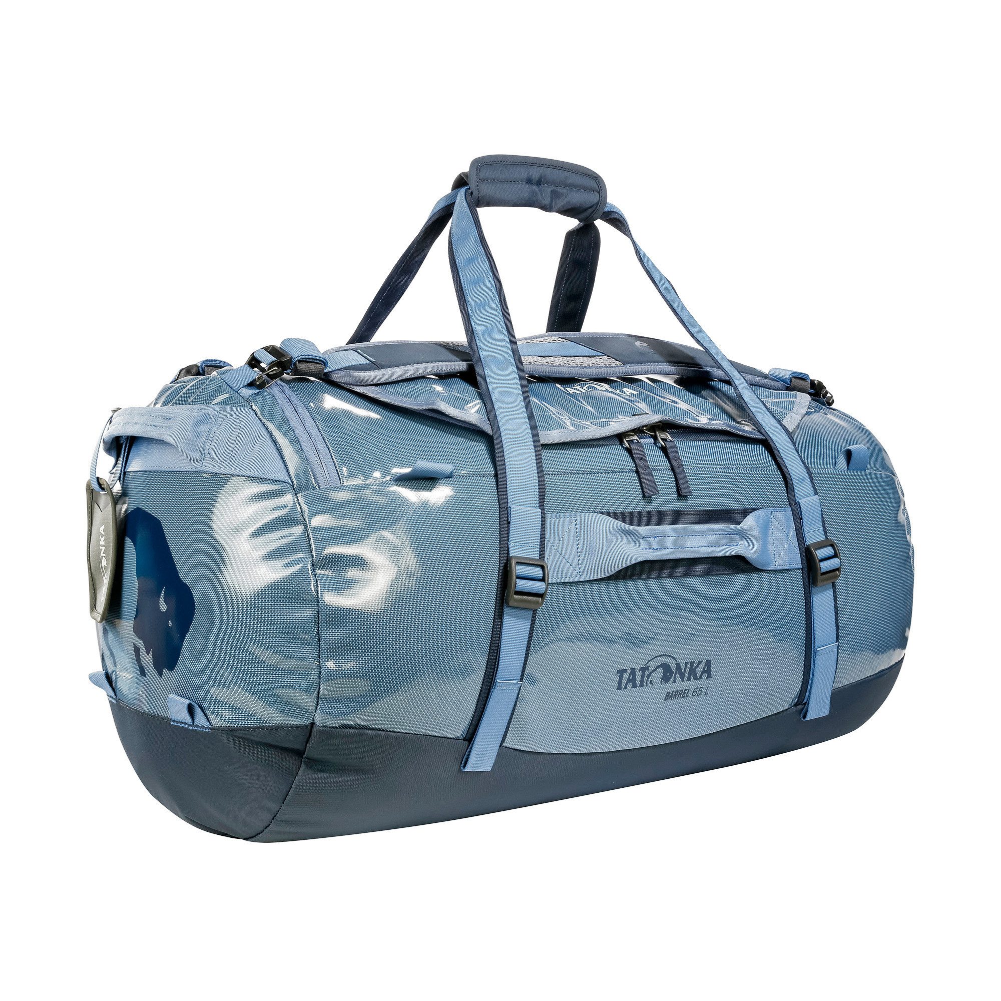 TATONKA® Reisetasche Barrel 65, 65 Liter, verstaubare Rucksackschultergurte, pflegeleichtes Material