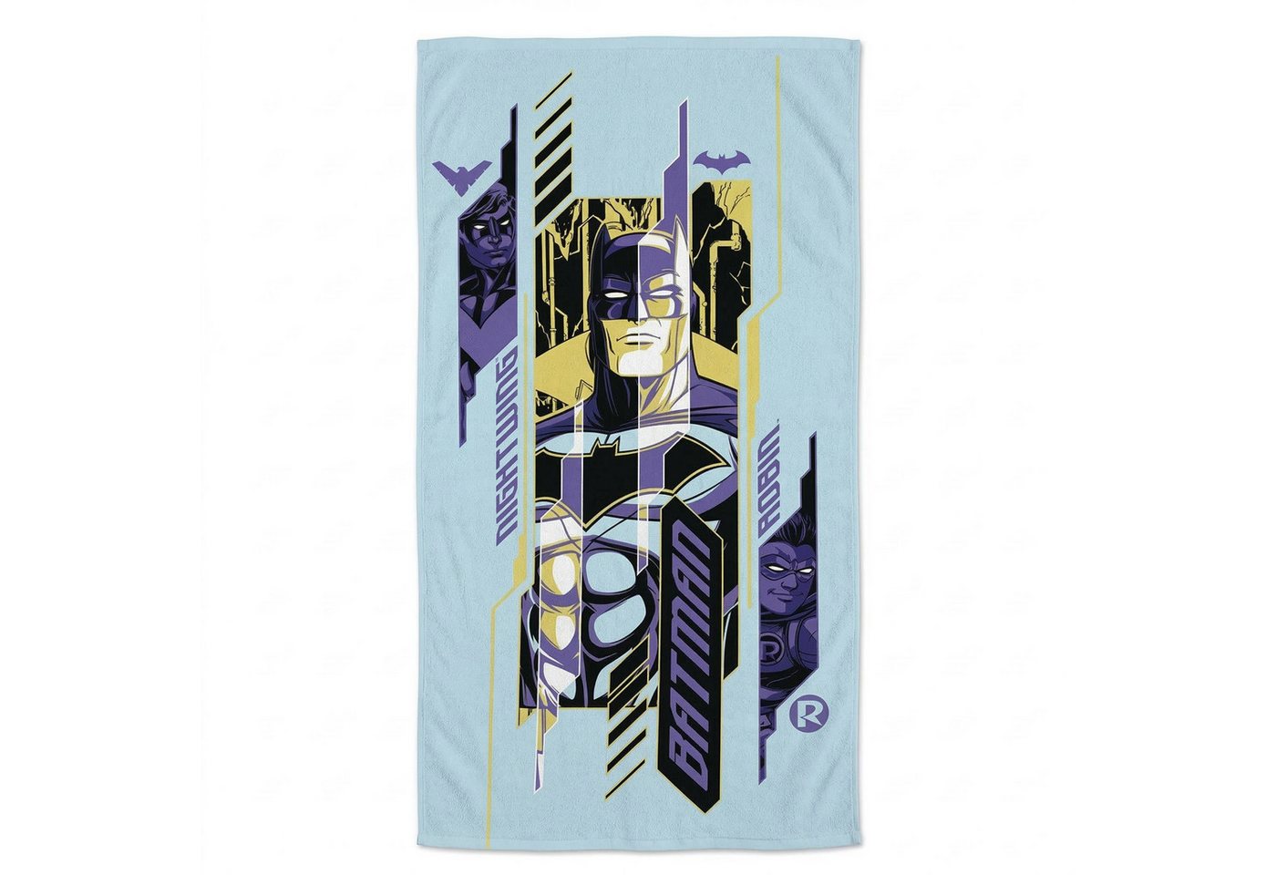DC Comics Strandtuch DC Comics Batman Robin Night Wing Badetuch Strandtuch, Mikrofaser, 70x140 cm