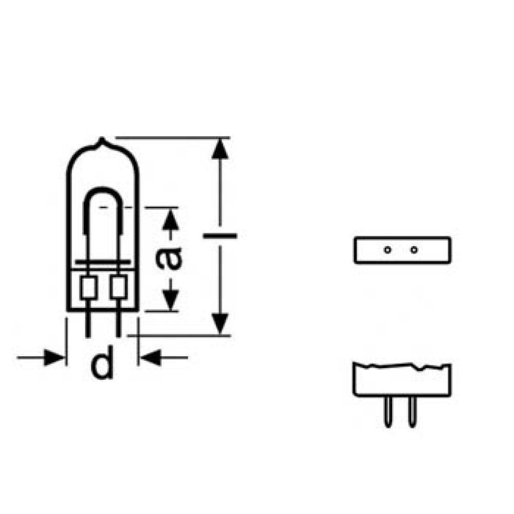 Osram Tischleuchte JDC 300W / 120V, GX6.35