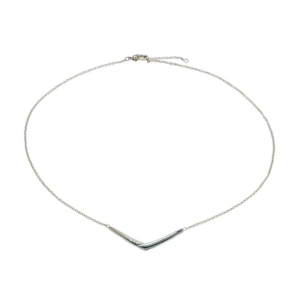 Boccia Kette mit Anhänger Boccia Collier 08046-03 Titan mit Diamanten (1-tlg)