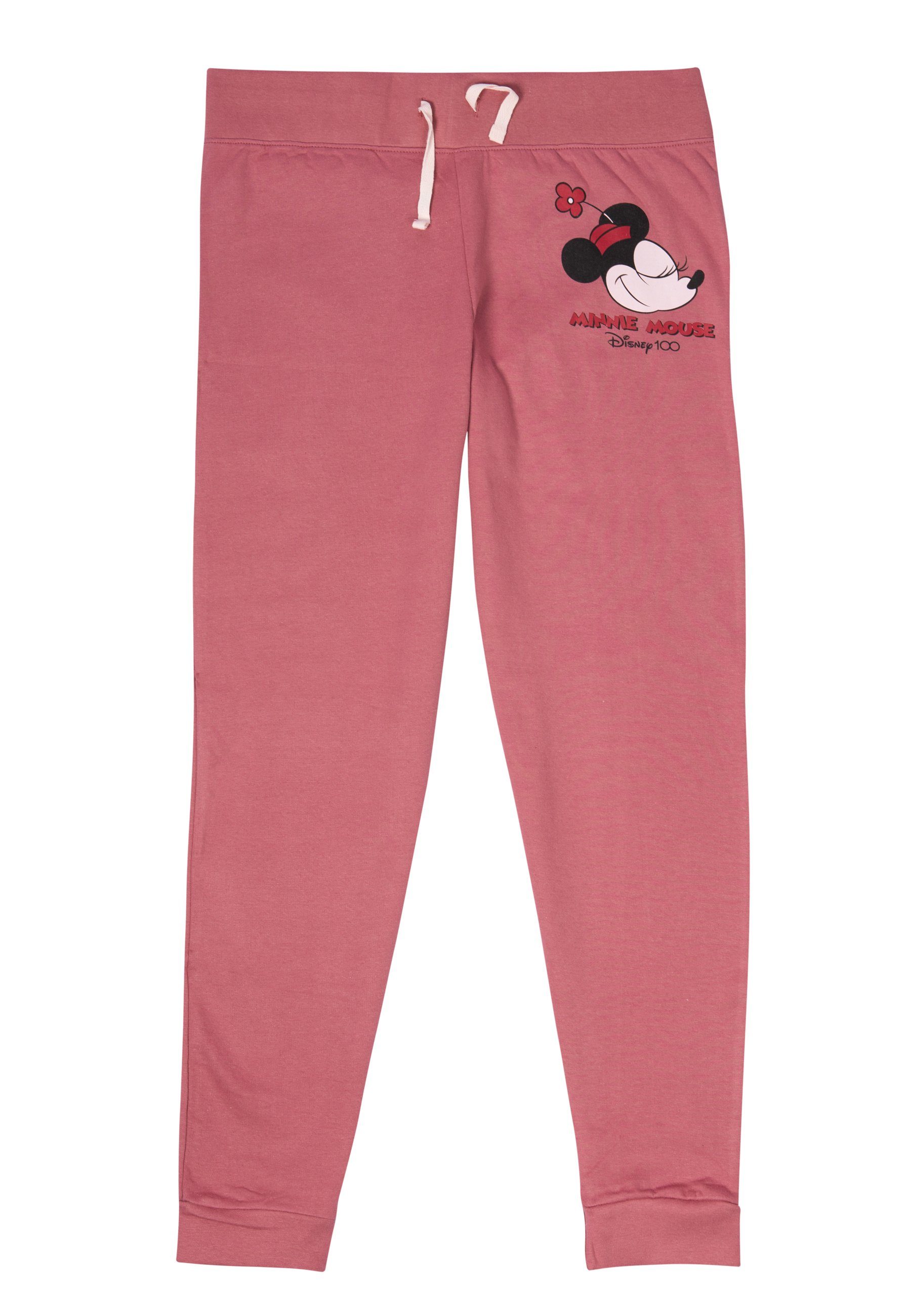 United Labels® Jogginghose Minnie Mouse Jogginghose für Damen Trainingshose Sweathose Hose Pink