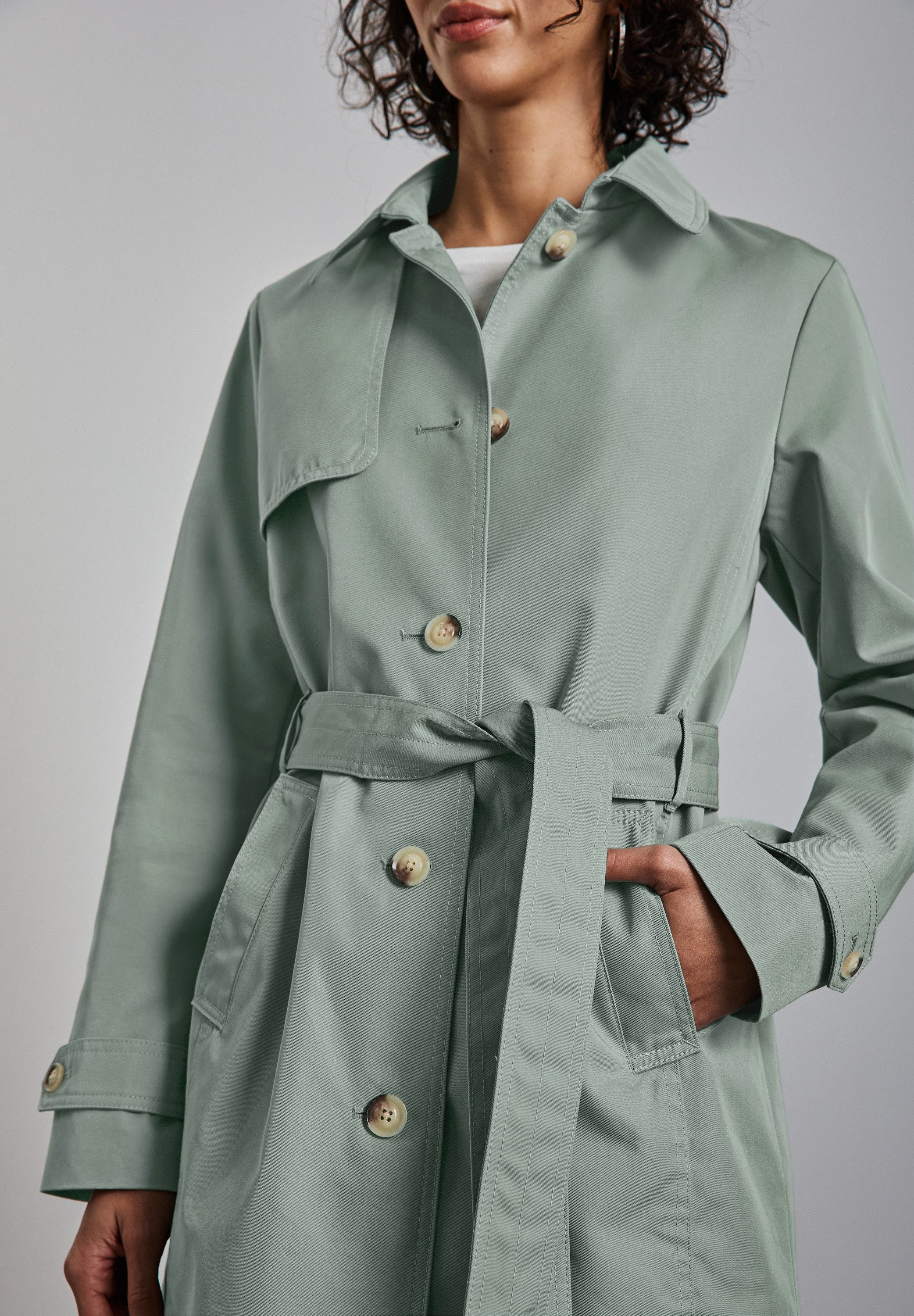 STREET ONE Trenchcoat mit Bindegürtel
