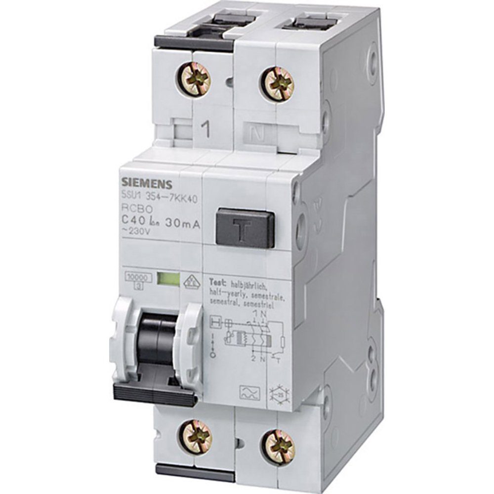Schalter Siemens 5SU13547KK06 FI-Schutzschalter/Leitungsschutzschalter 2poli