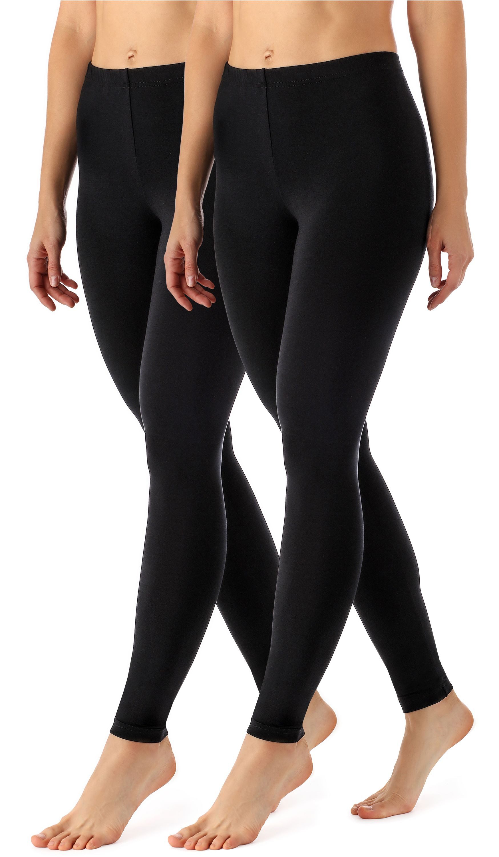Merry Style Leggings Damen Viskose Hose mit weitem Bein MS10-143 (2-tlg) elastischer Bund, atmungsaktiv