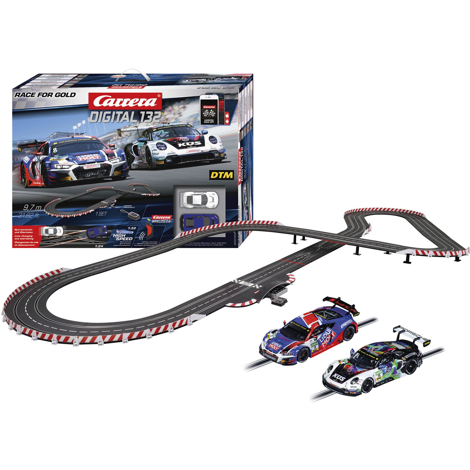 Carrera® Autorennbahn Carrera DIGTITAL 132 Race for Gold, Rennbahn