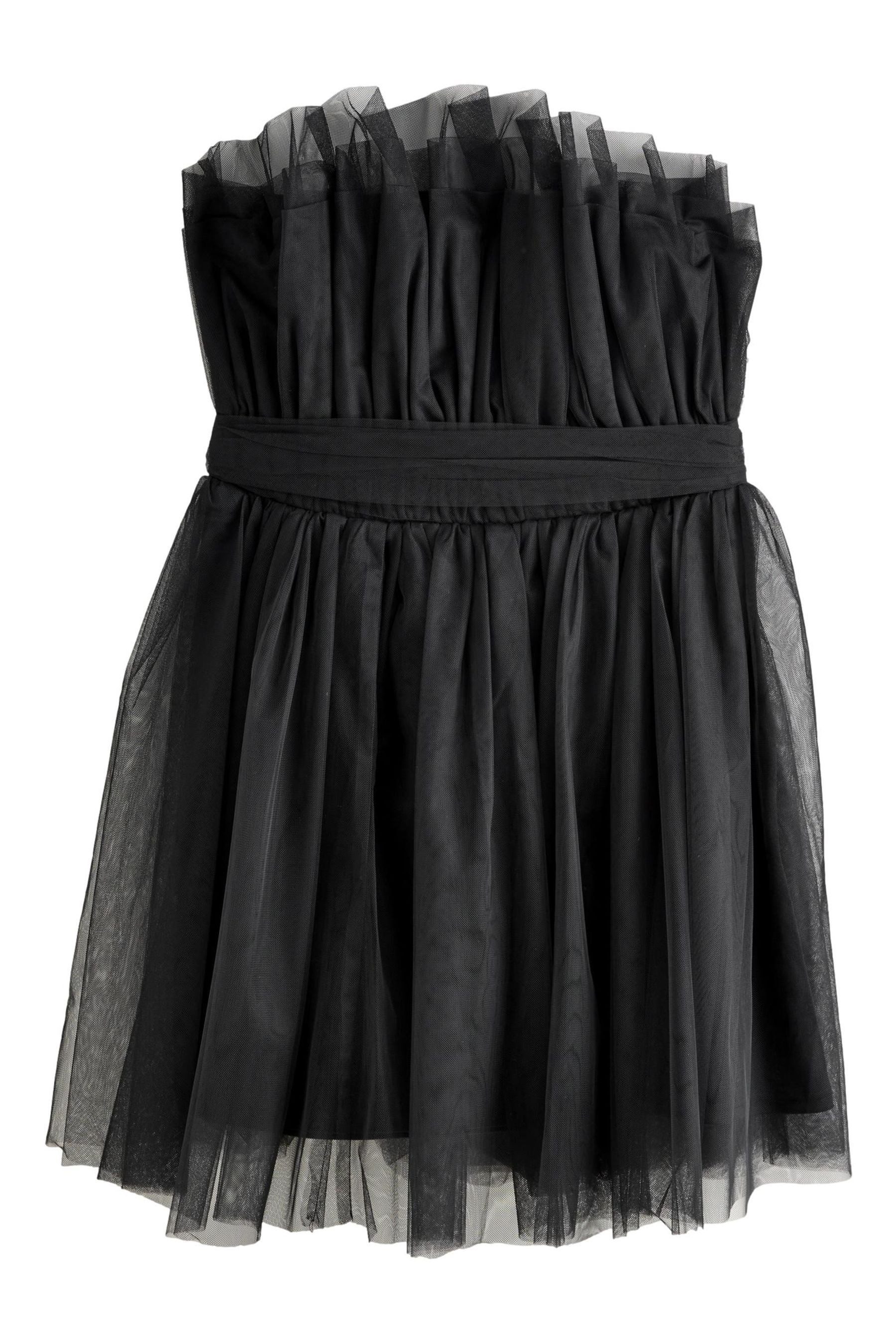 Next Bandeaukleid Bandeau-Minikleid mit Tüll für besondere Anlässe (1-tlg)