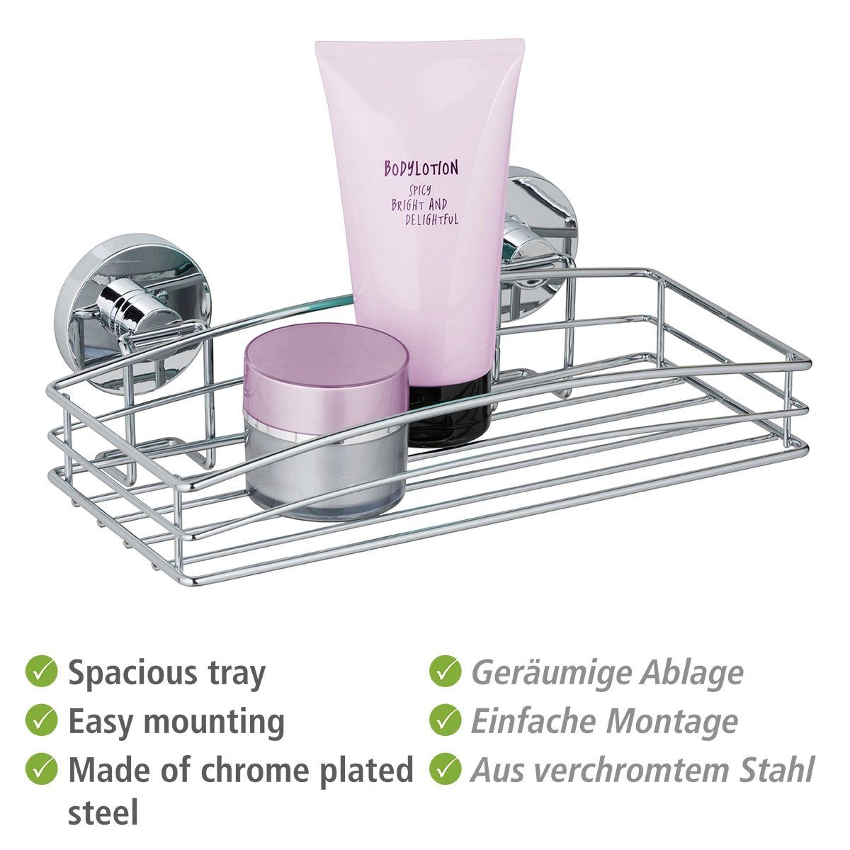 WENKO Duschablage, 1 Ablage