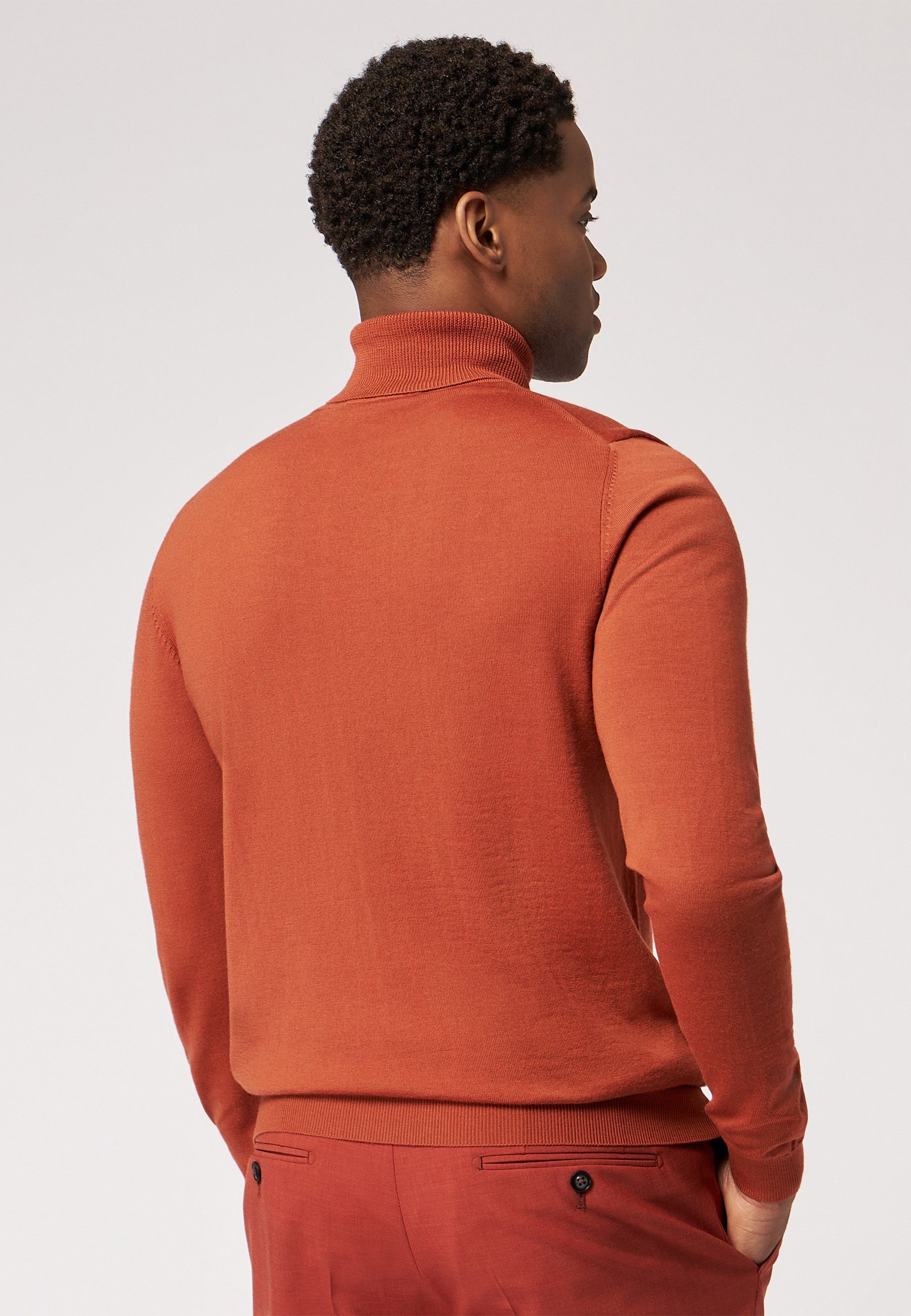 Pullover Rollkragenpullover Merino Roy Rollkragen orange Robson