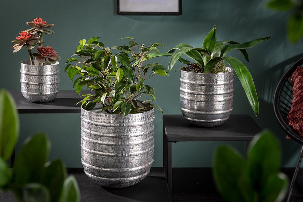riess-ambiente Übertopf »ORIENT silber« (3er Set, 3 Stück), Vase · für  Pflanzen · Metall · Handarbeit · Dekoration online kaufen | OTTO