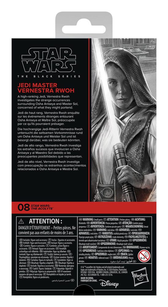 Hasbro Actionfigur Star Wars: The Acolyte Black Series Actionfigur Jedi Master Vernestra