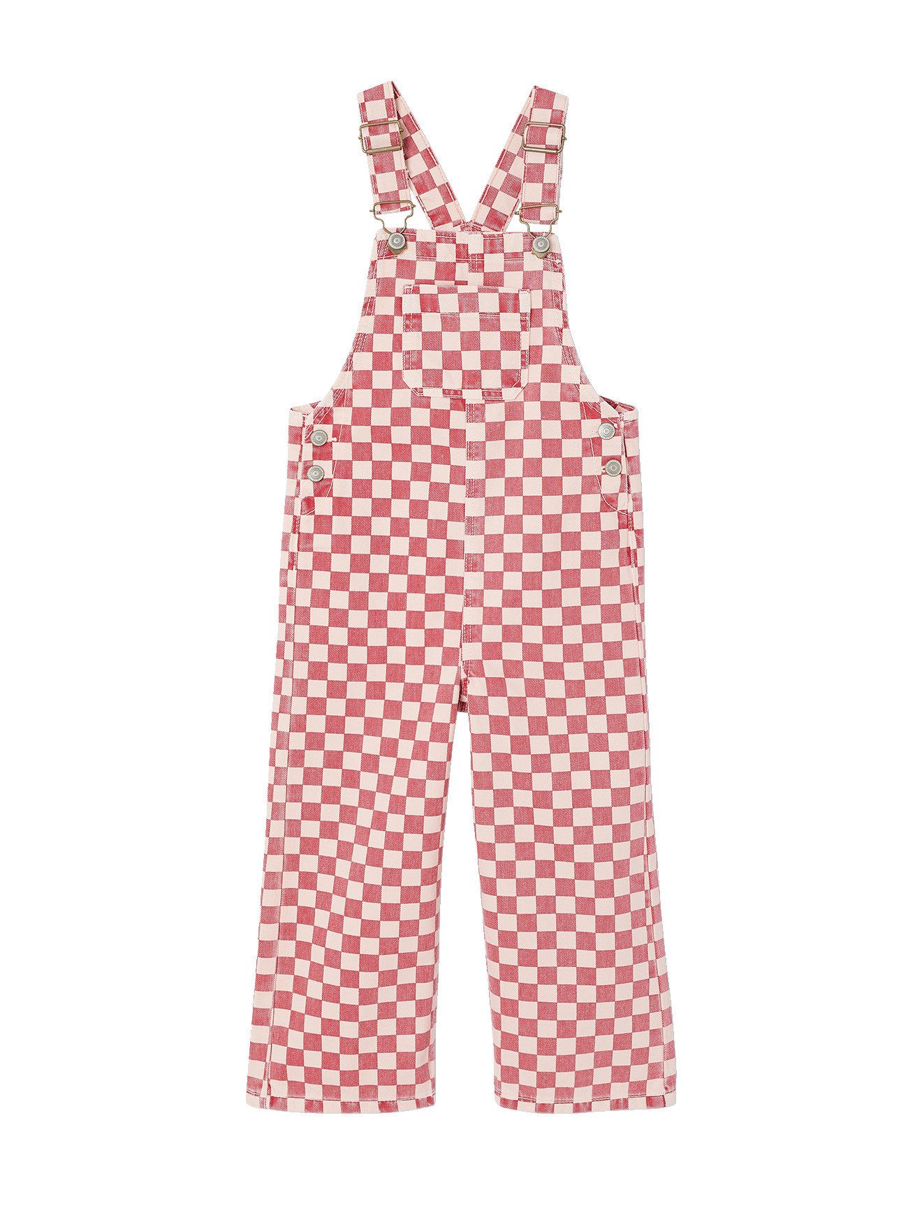 vertbaudet Latzhose Latzhose Mädchen Twill, verstellbare Träger