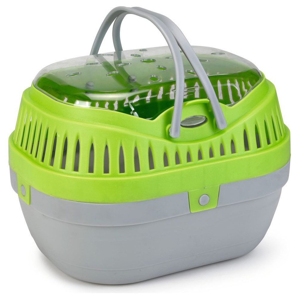 Beeztees Tiertransportbox Transportbox Travica grün/grau