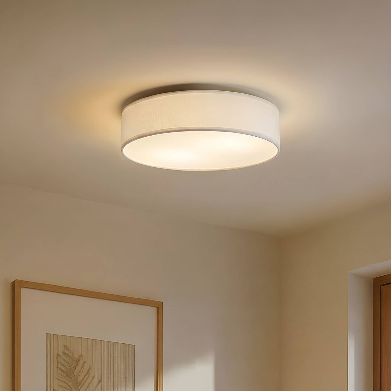 Lindby Deckenleuchten Sebatin, Weiß IP20, 3 x 15 W LED