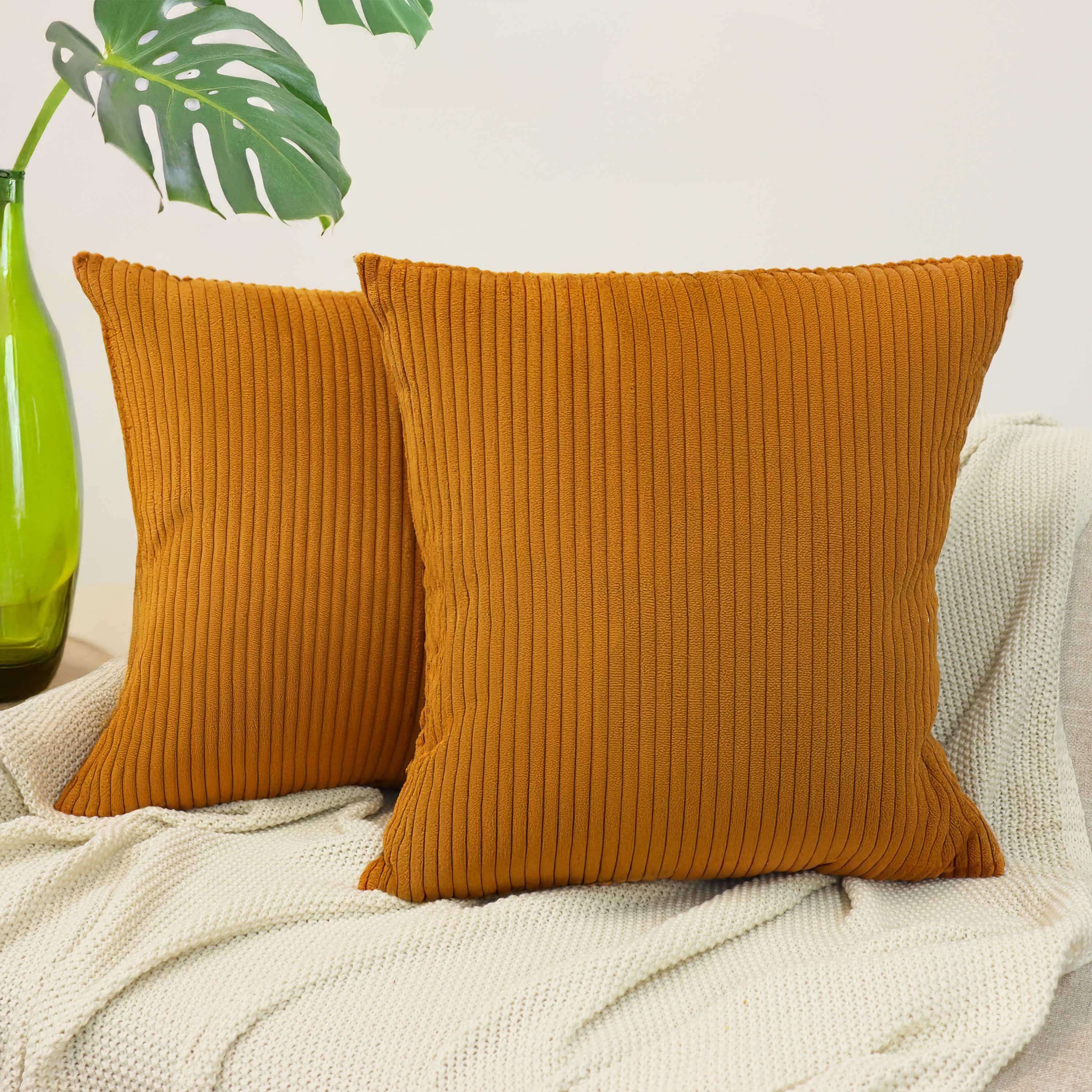 Amilian Dekokissen Sofakissen Couchkissen 2er Set - mit Füllung und Kissenbezug, weich, Hotelverschluss, formstabil