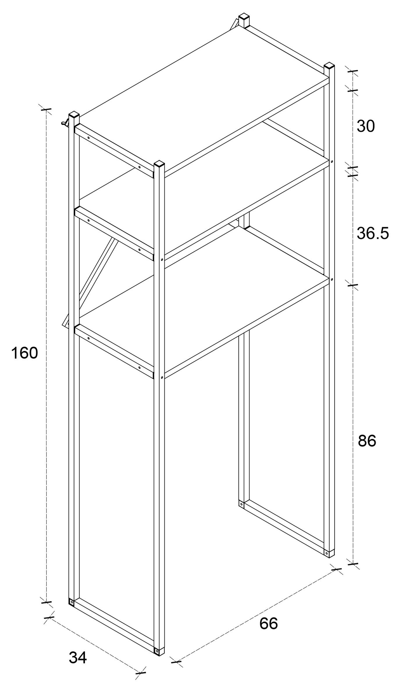 VCM Waschmaschinenumbauschrank Waschmaschine Toilette Überbau Schrank Insasi