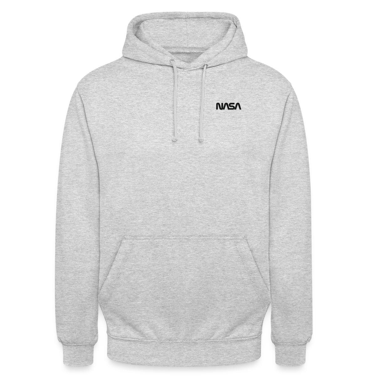 Spreadshirt Hoodie NASA Logo Klein Schwarz Stick Unisex Hoodie (1-tlg)