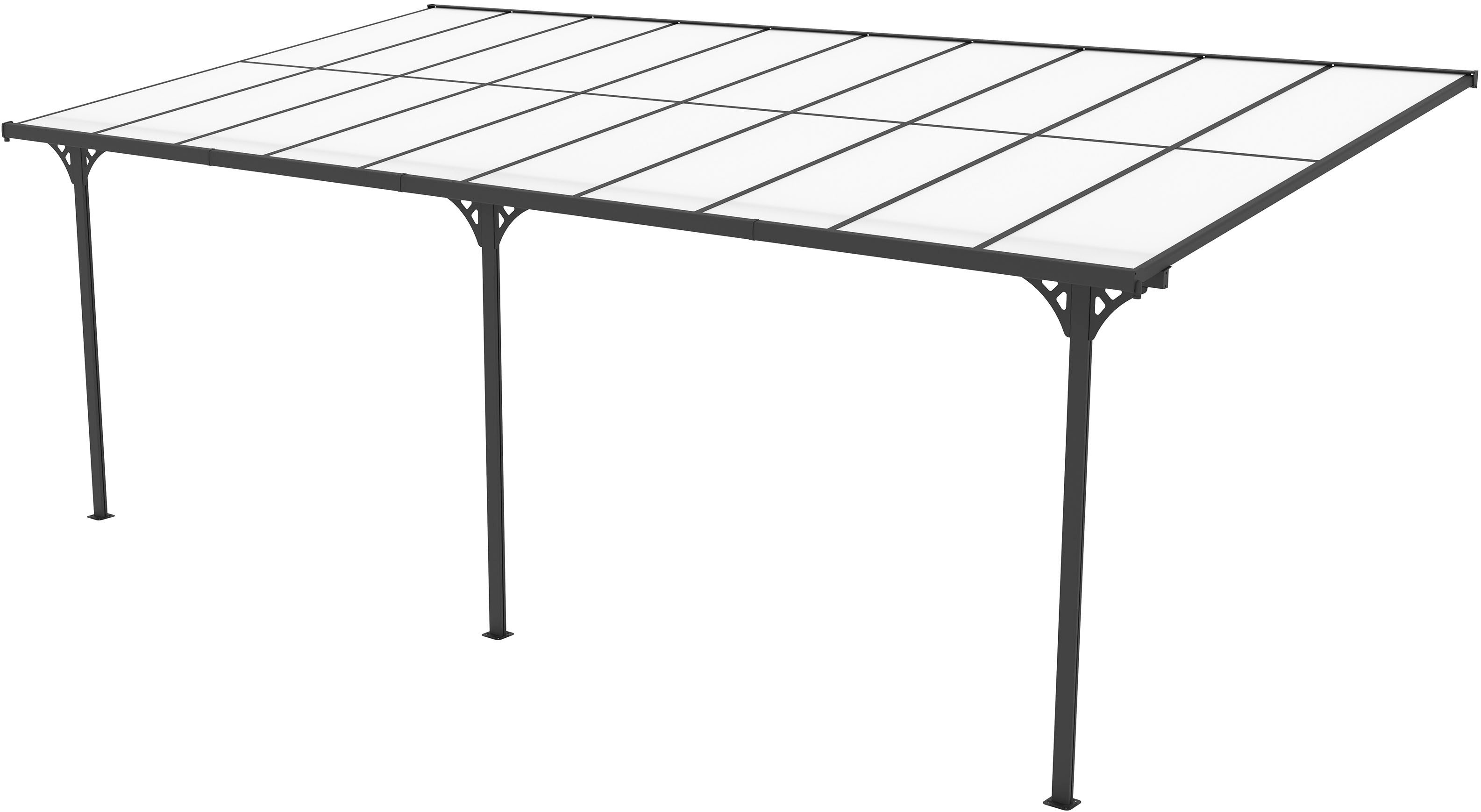 WESTMANN Terrassendach Bruce 617, BxT: 617x300 cm, Bedachung Dachplatten