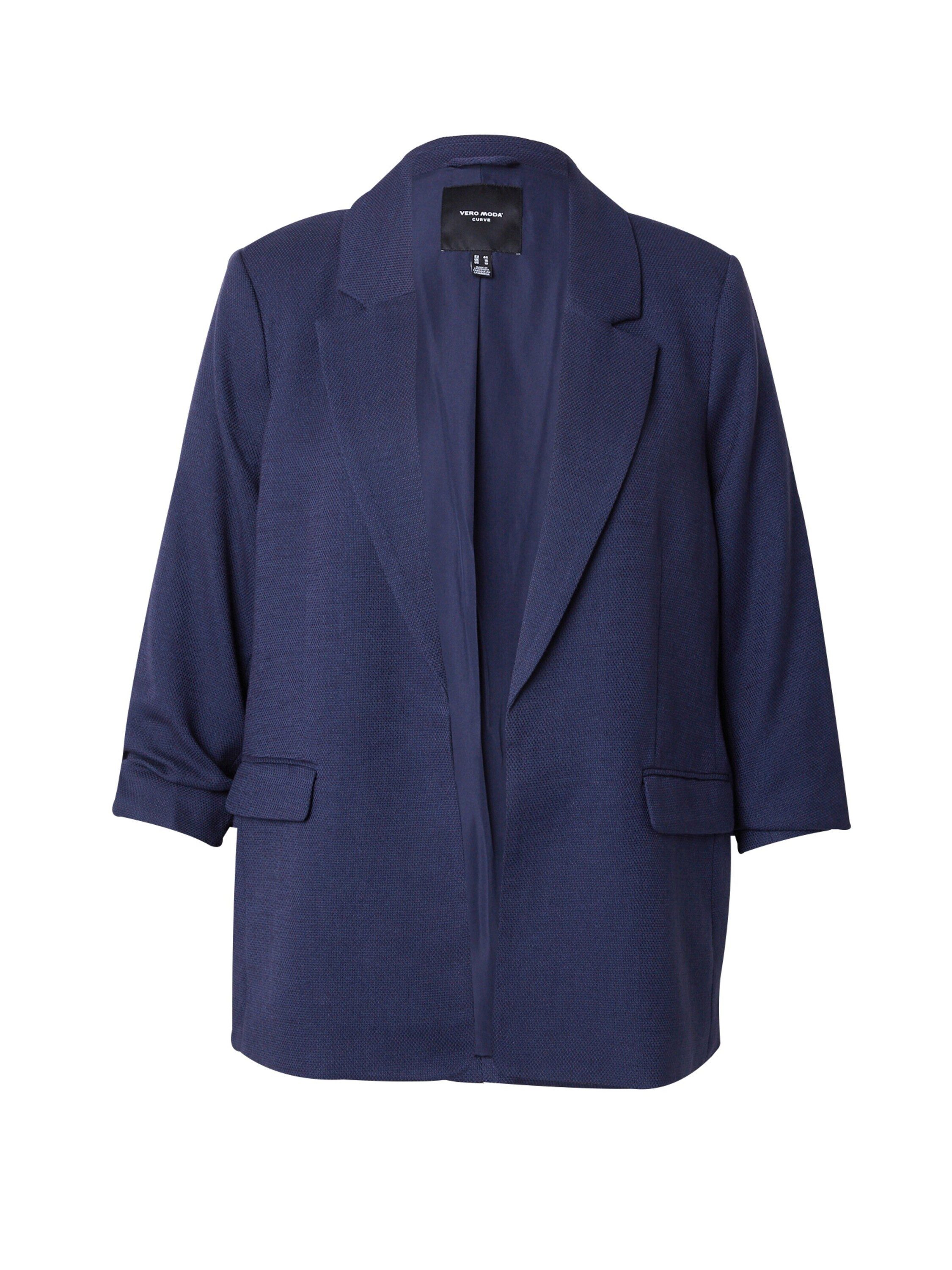 Vero Moda Curve Kurzblazer (1-tlg) Drapiert/gerafft