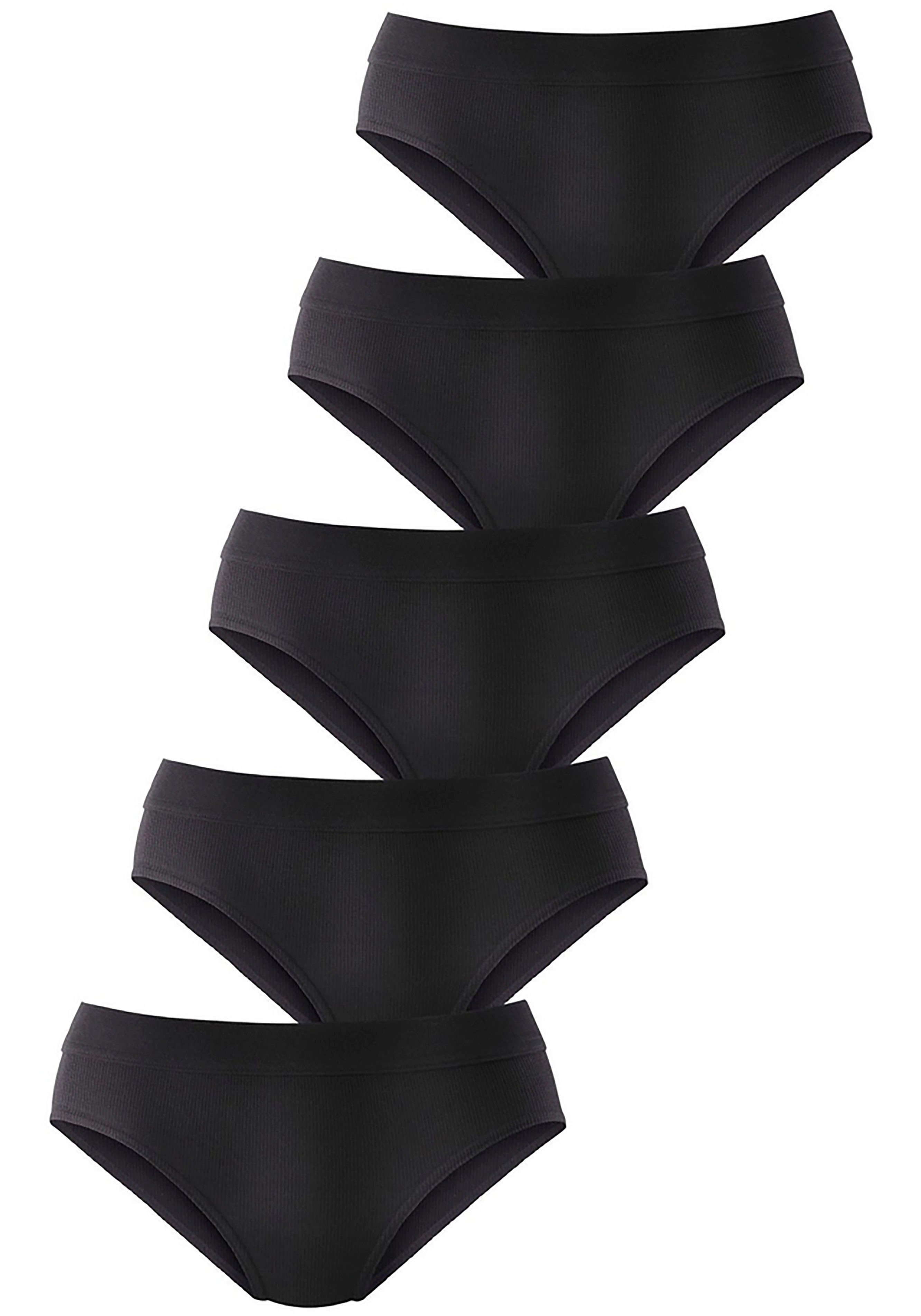 petite fleur by Lascana Hüftslip (5er-Pack) aus elastischer Baumwoll-Qualität – Bild 5 von 5
