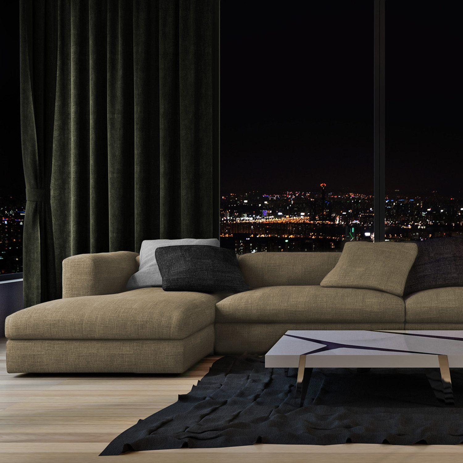 novely® Stoff CALYPSO Natural Tones Polsterstoff Melange Möbelstoff, Melange-Optik, Meterware, 1lfm