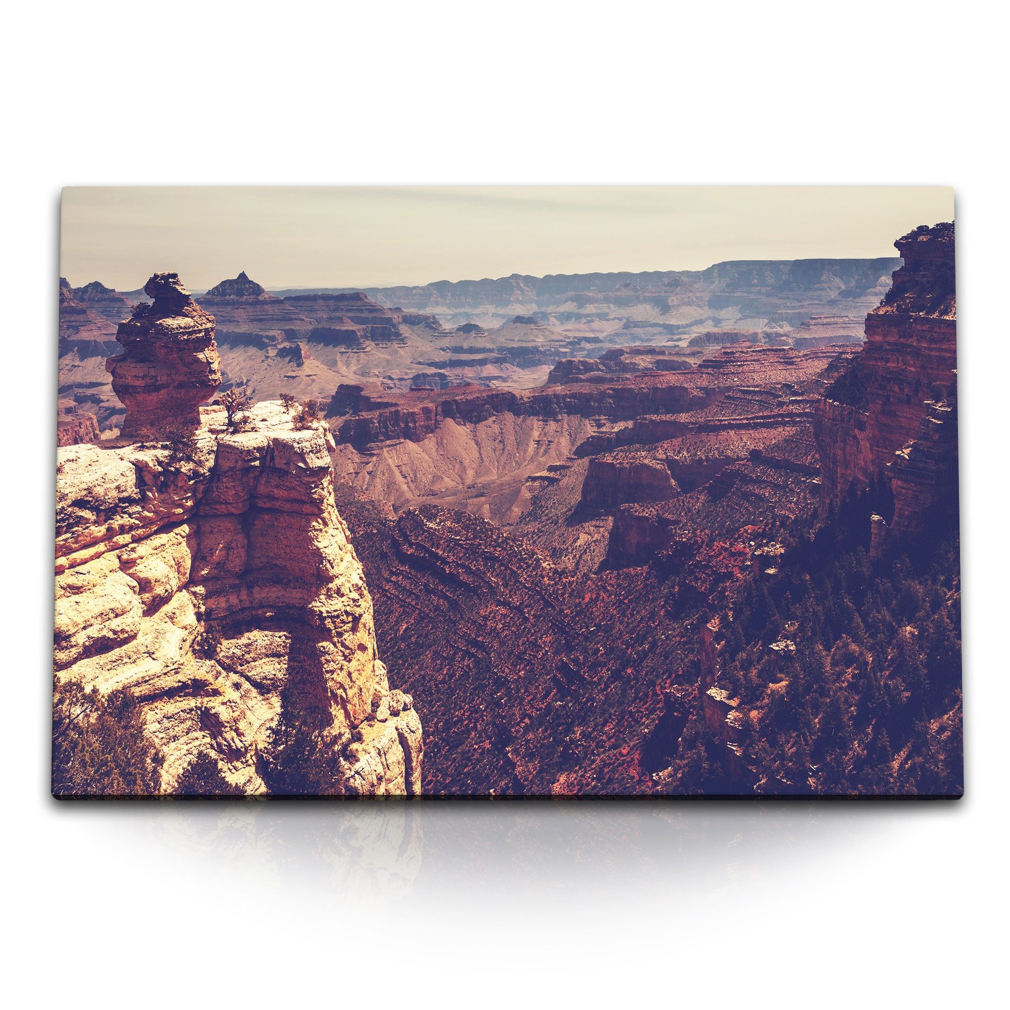 Leinwandbild 120x80cm Wandbild auf Leinwand USA Grand Canyon Berge Natur Felsenland