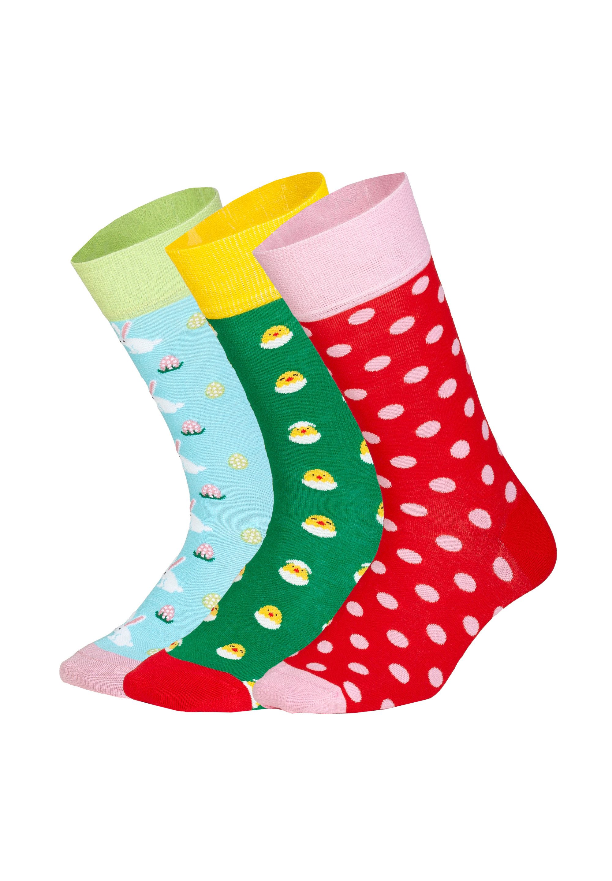 DillySocks Basicsocken Hoppy Days (3er Box) Aus Baumwolle & recyceltem Polyamid