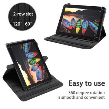Cadorabo Tablet-Hülle Lenovo Smart Tab (10.1 Zoll) Lenovo Smart Tab (10.1 Zoll), Klappbare Tablet Schutzhülle - Hülle - Standfunktion - 360 Grad Case