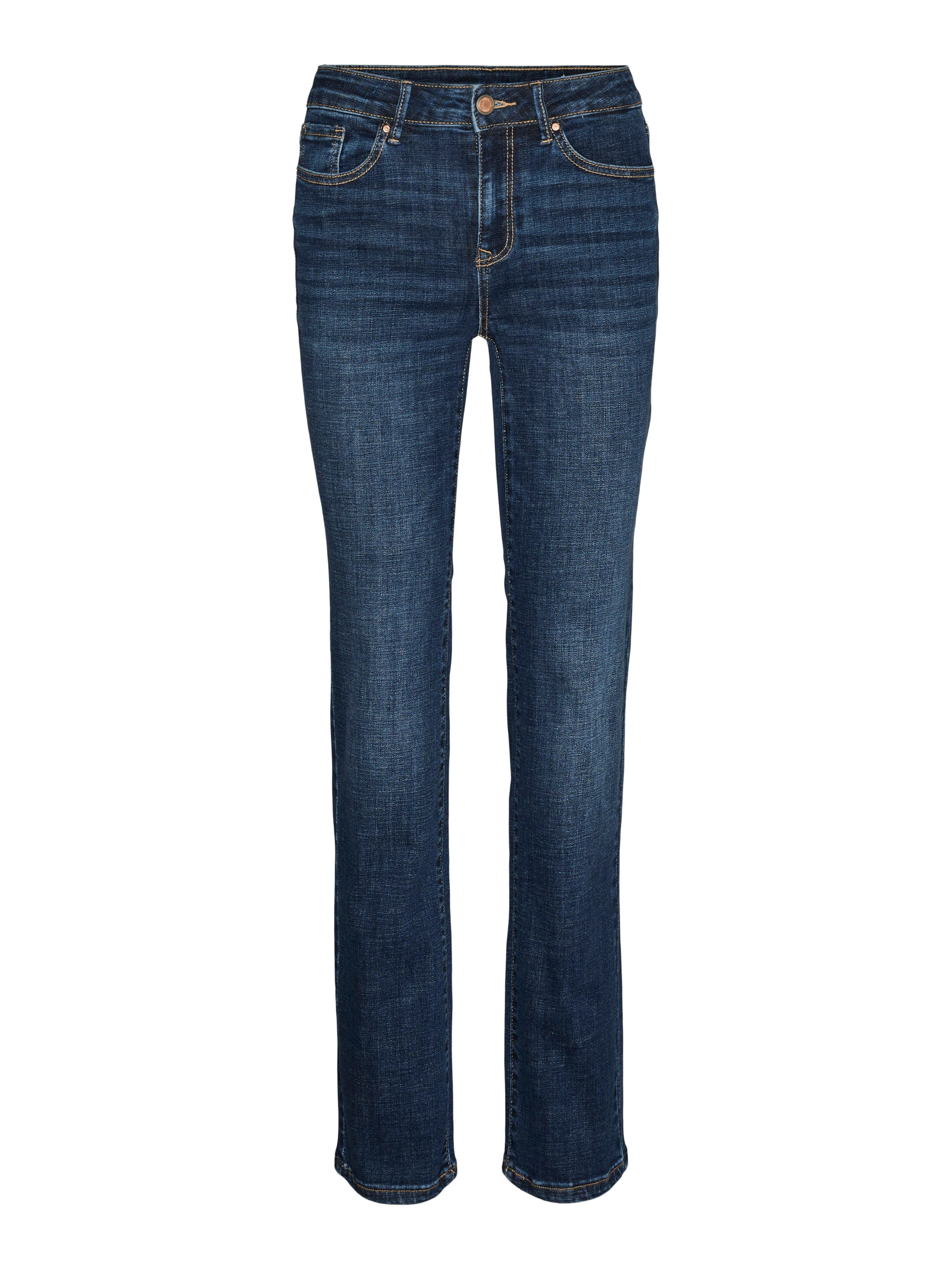 Straight-Jeans VMFLASH MR STRAIGHT JEANS LI3300 GA NOOS