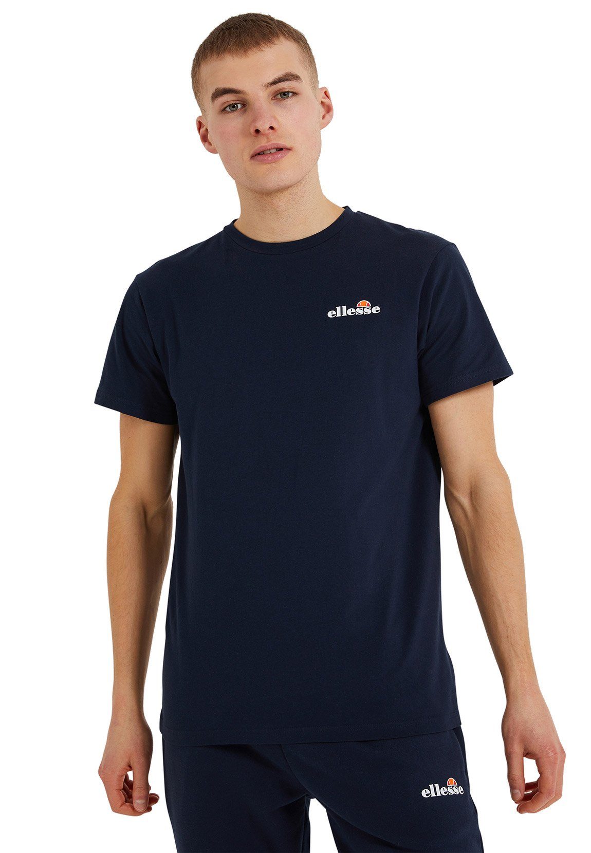 TEE Ellesse SELVETTET Herren T-Shirt Dunkelblau Ellesse Navy T-Shirt