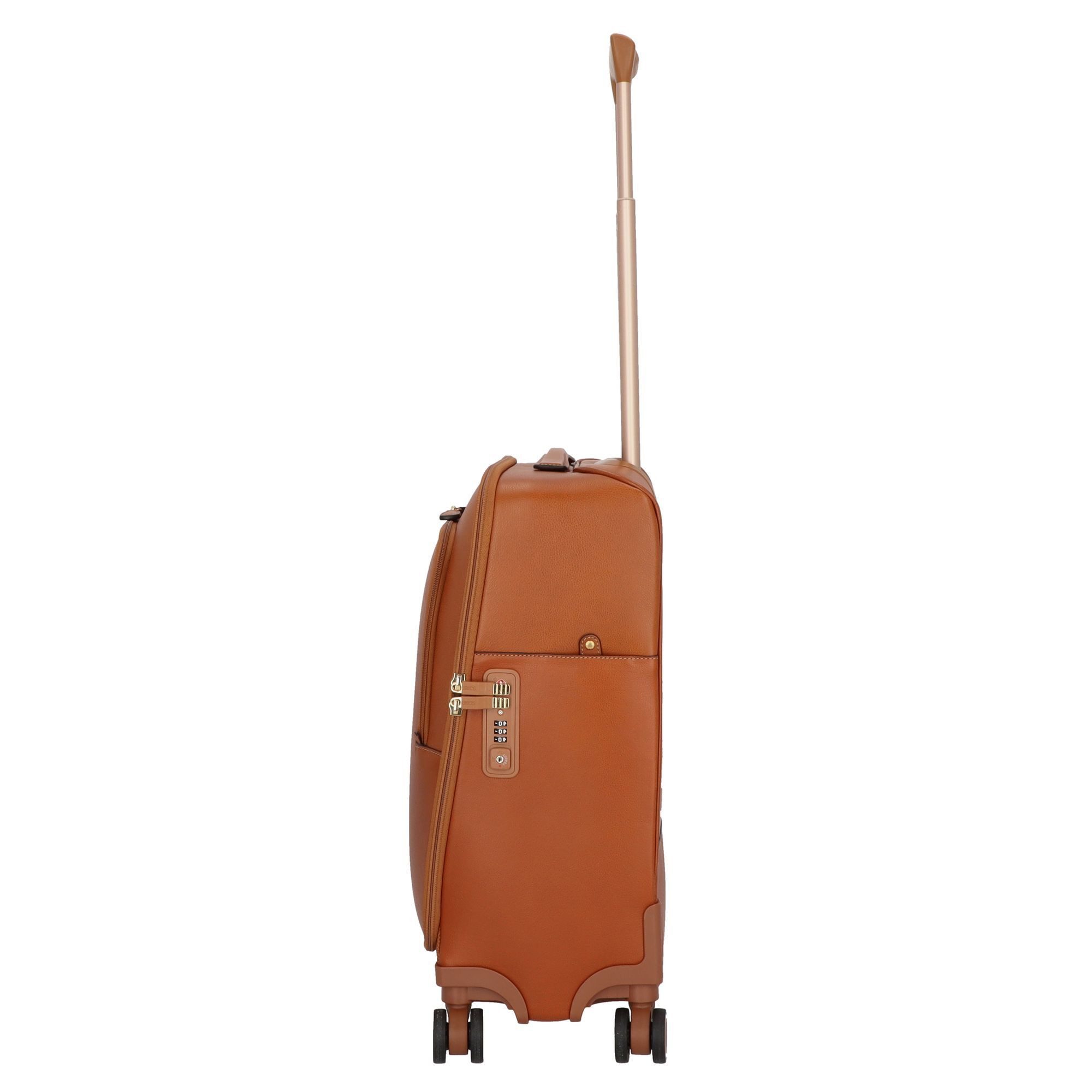 Bric's Handgepäck-Trolley Life Pelle, 4 Rollen, Leder