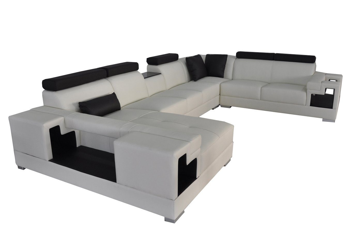 JVmoebel Ecksofa, Couchen Ledersofa Sofa Design Couch Sofas Modern Eck Wohnlandschaft