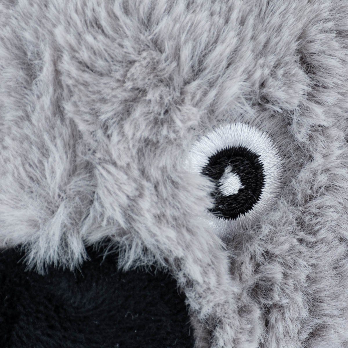 Habibi Plush Wärmekissen Premium Wärmetier Koala Bär Baby grau weiß mit 100% Hirse Füllung