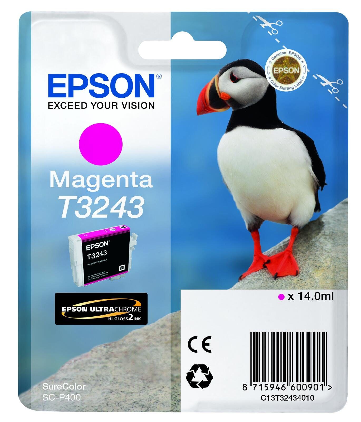 Epson Epson T3243 Druckerpatrone Magenta Tintenpatrone