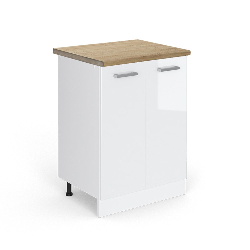 Vicco Unterschrank R-Line, Weiß Hochglanz/Weiß, 60 günstig online kaufen