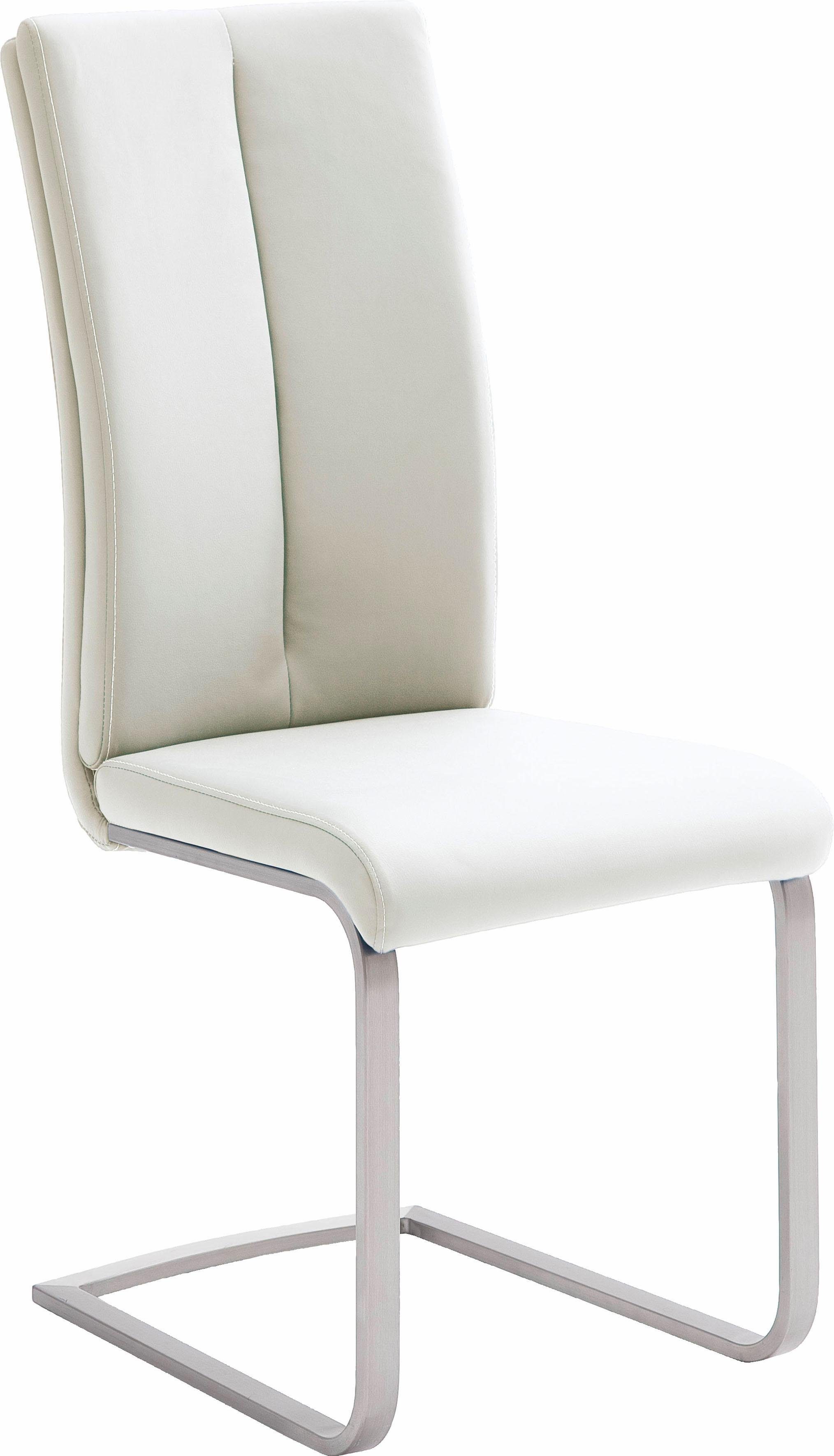MCA furniture Freischwinger 2 Paulo | Stuhl 4 kg (Set, belastbar Weiß St), bis Weiß 120