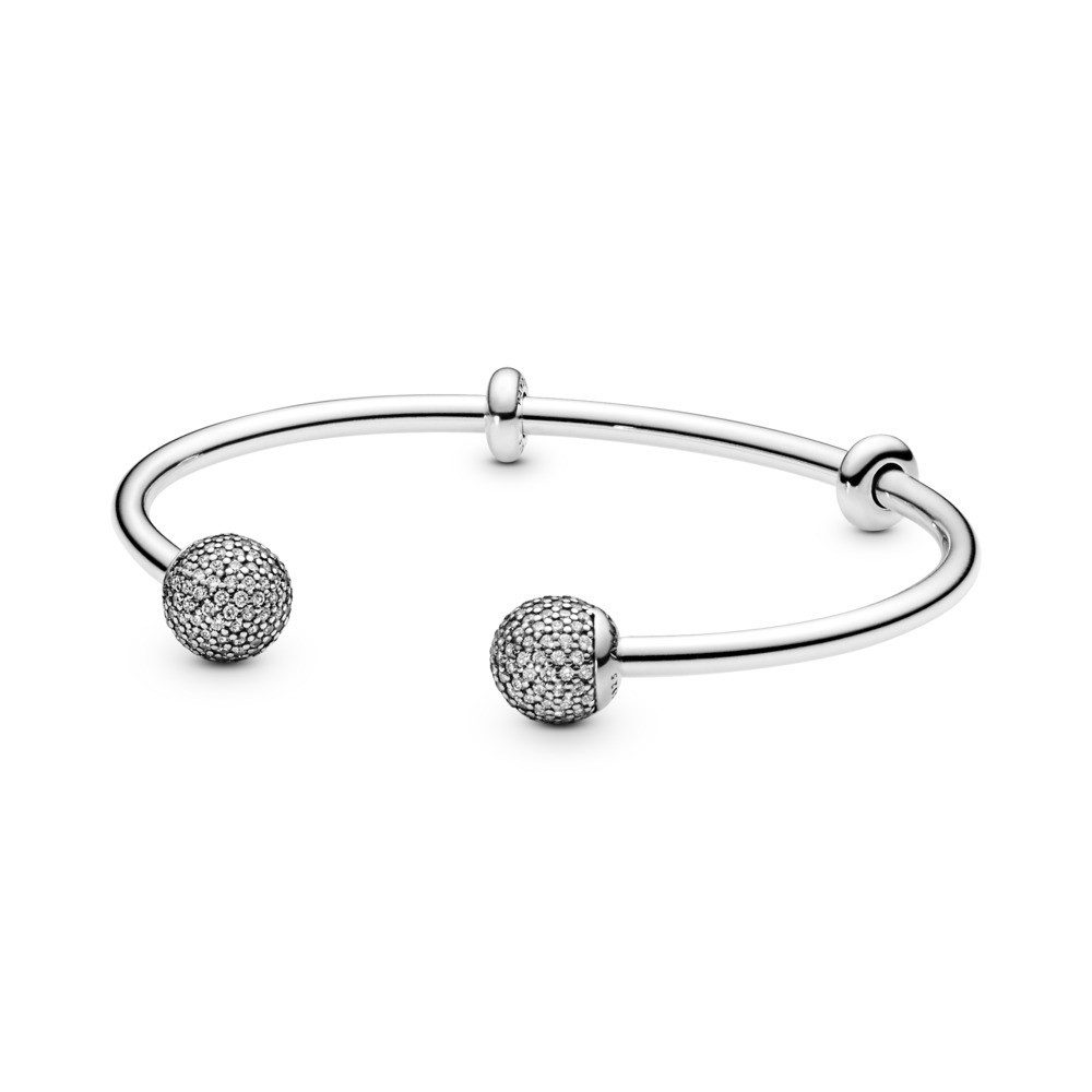 Pandora Armreif Moments Pavé Open Bangle