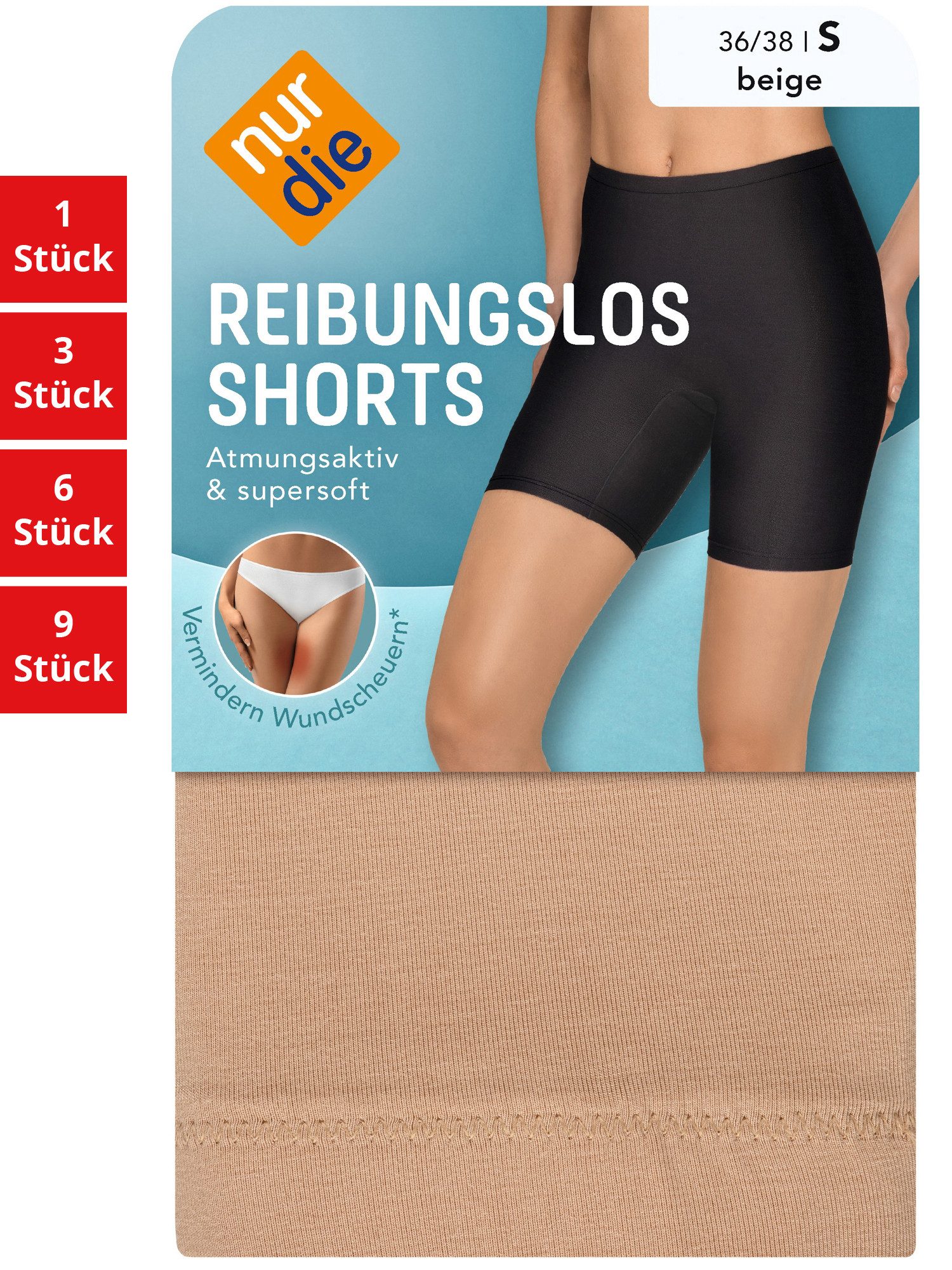 Nur Die Shorts Reibungslos Damen (1er/3er/6er/9er Pack, 1-tlg) Bermudas Kur günstig online kaufen