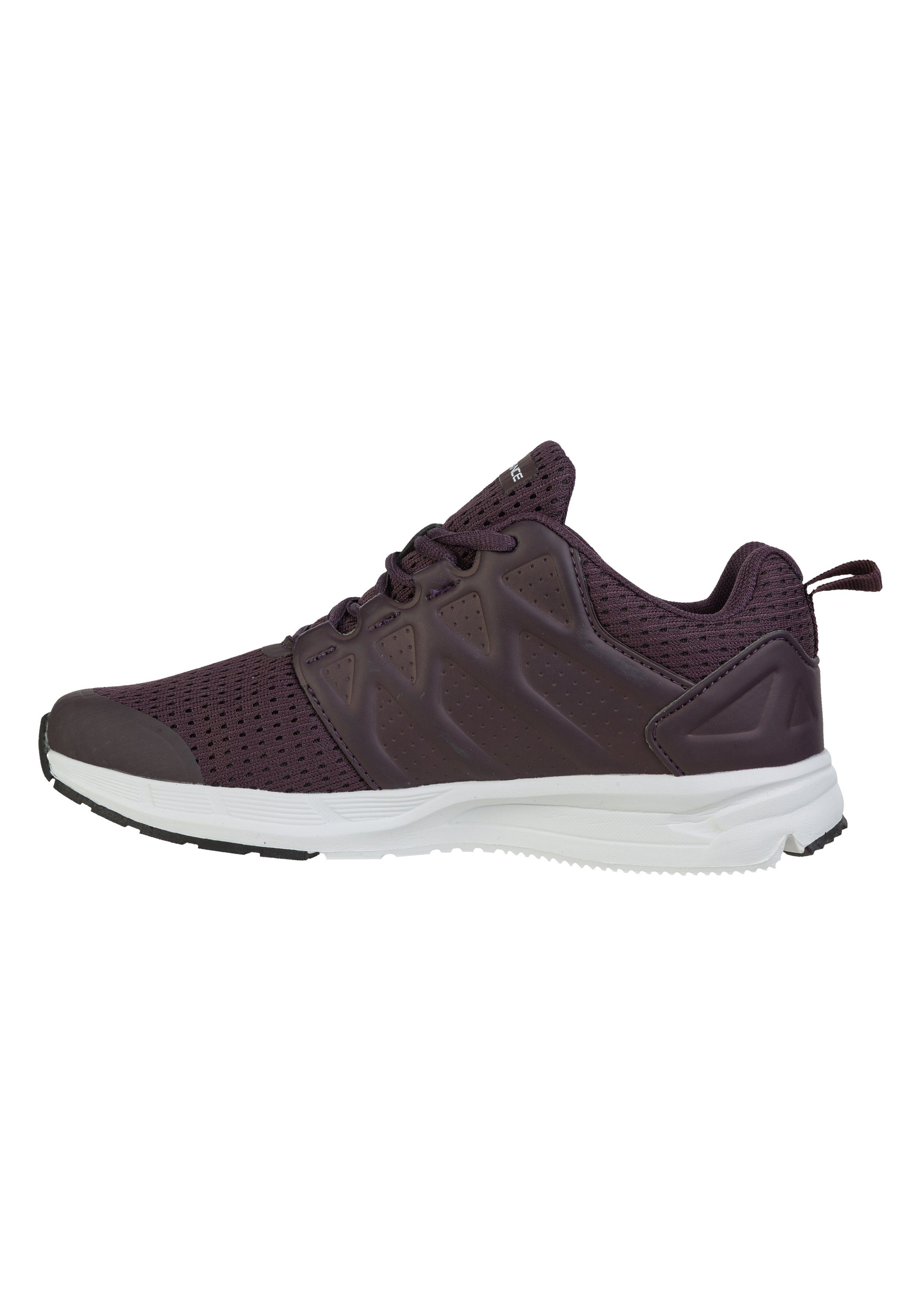 atmungsaktivem ENDURANCE Mesh-Material W KARANG LITE Sneaker grau-lila mit