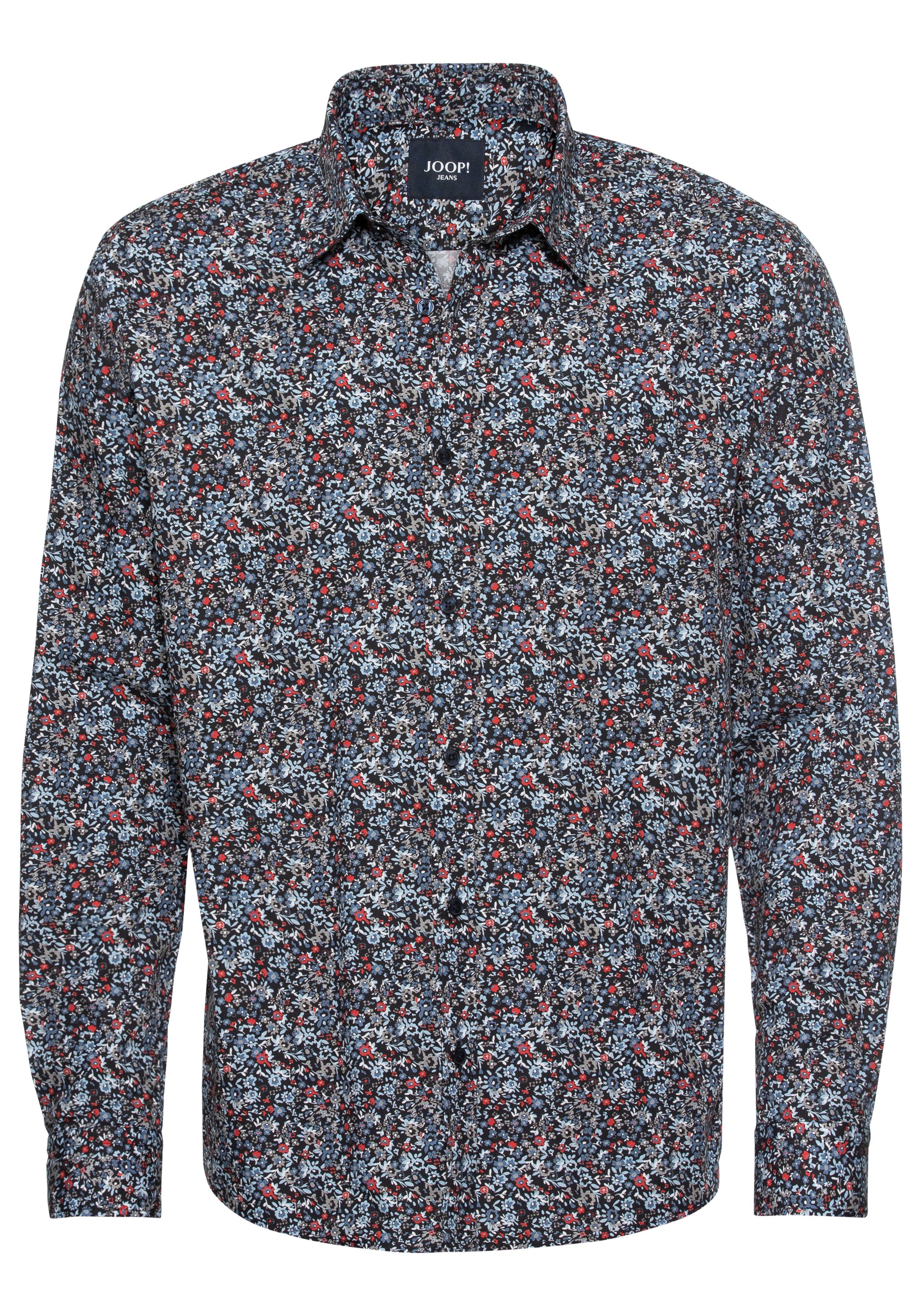 Joop Jeans Langarmhemd JJSH-22Hanson2-W mit allover günstig online kaufen