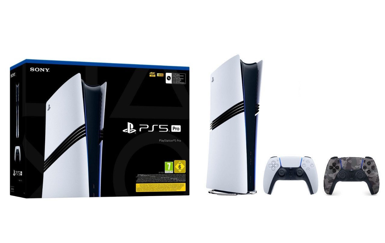 Playstation PlayStation 5 Pro Konsole + 2. DualSense Controller Grey Camouflage