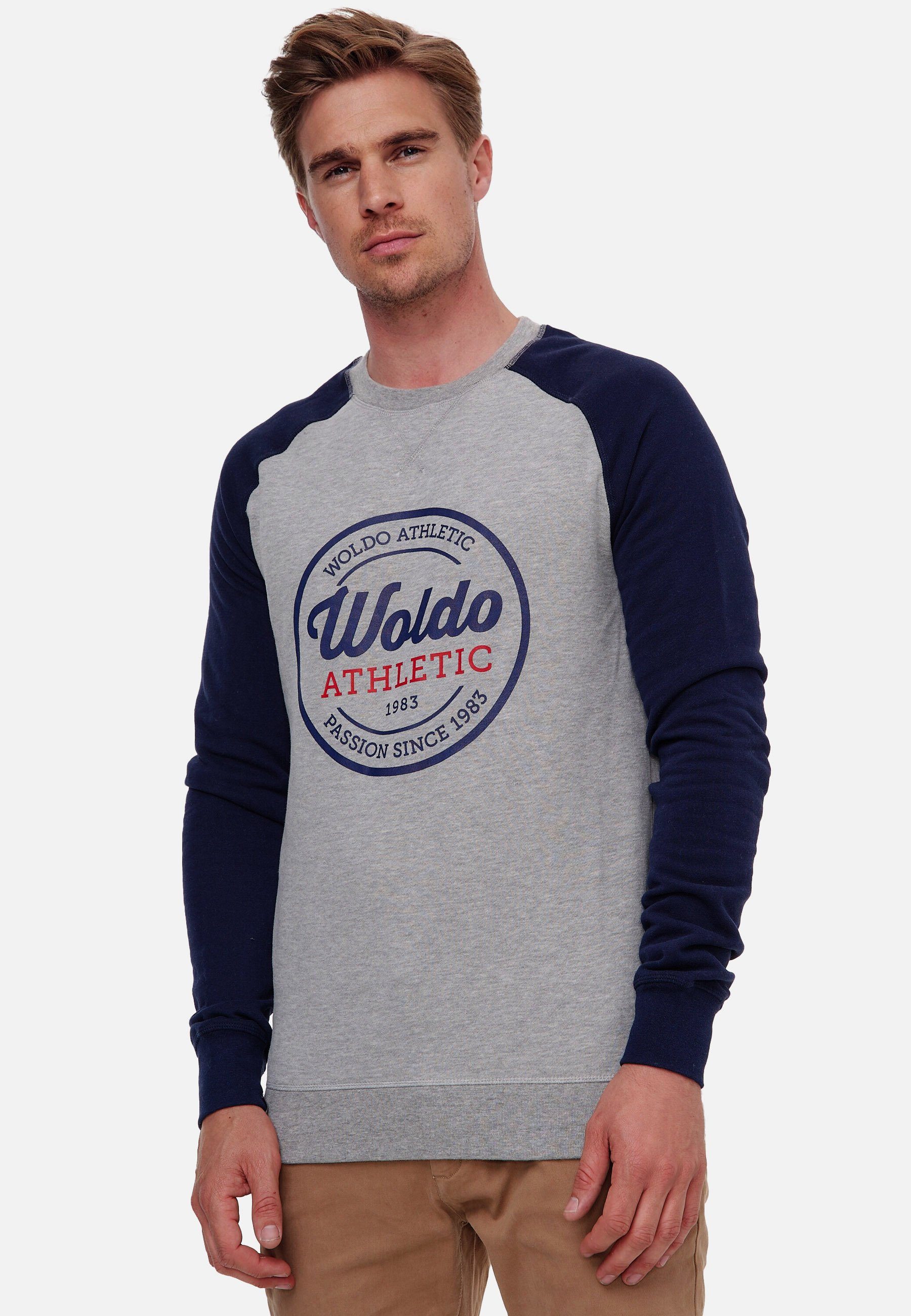 Woldo Athletic Sweatshirt Longsleeve Runder Print